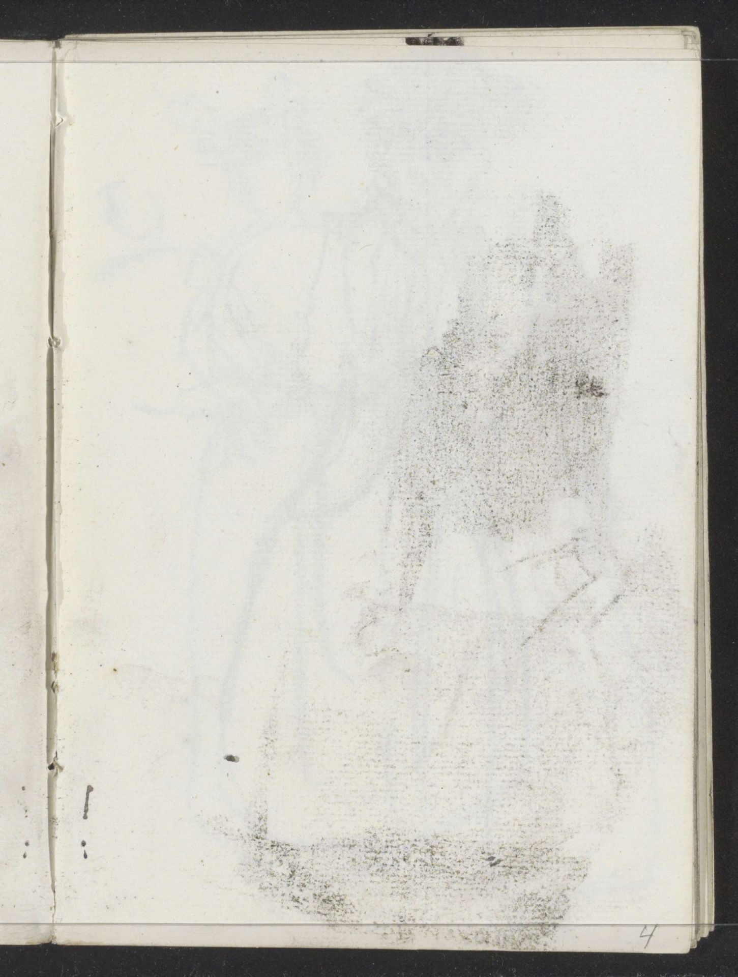 Abklatsch van de krijttekening op blad 3 verso by Isaac Israels
