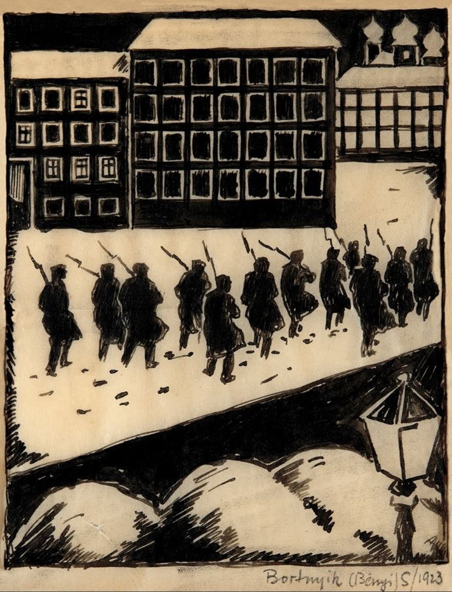 Bortnyik Sándor, A Tizenkettő by Sandor Bortnyik