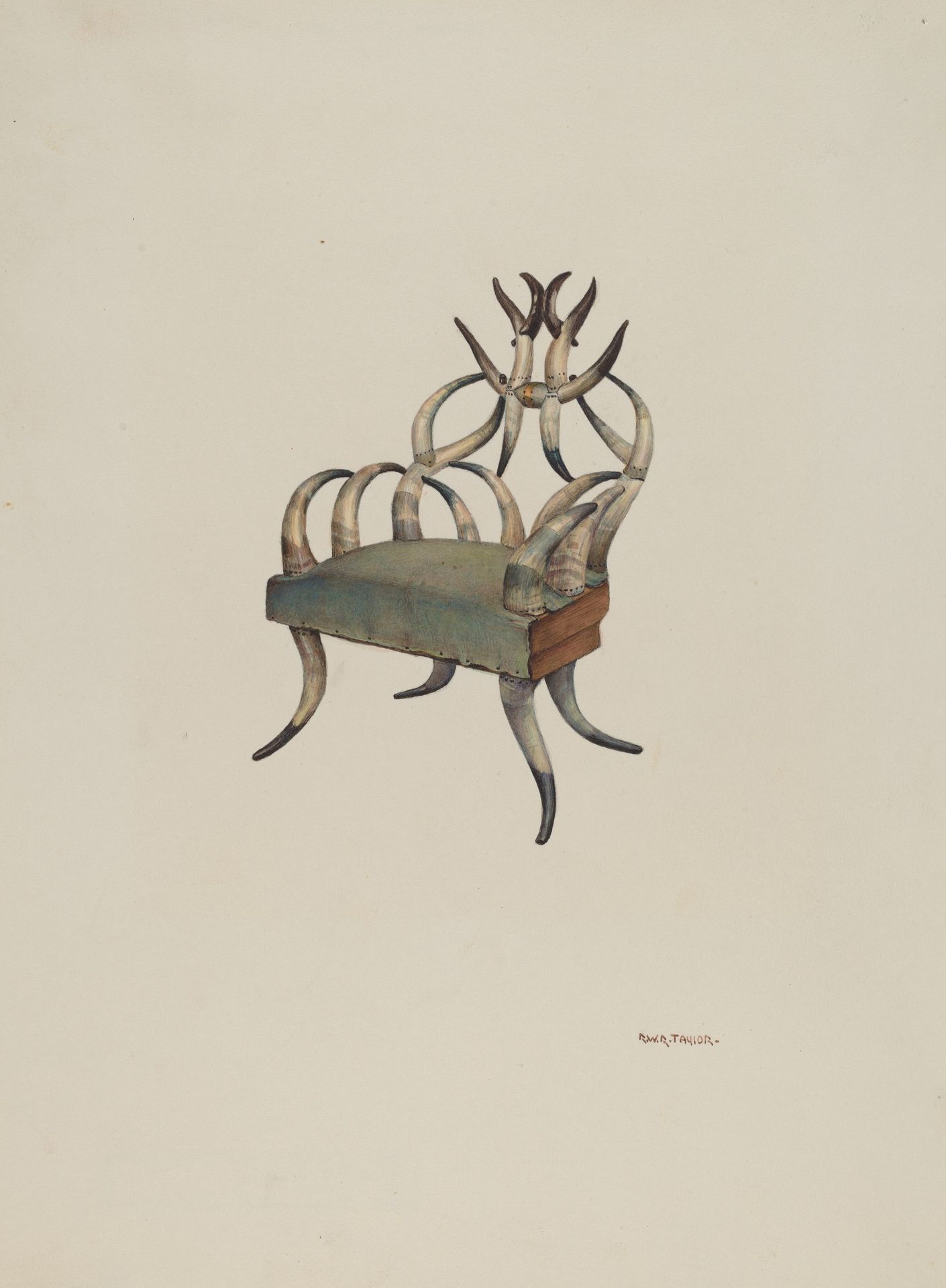 Horn chair by Robert W.R. Taylor