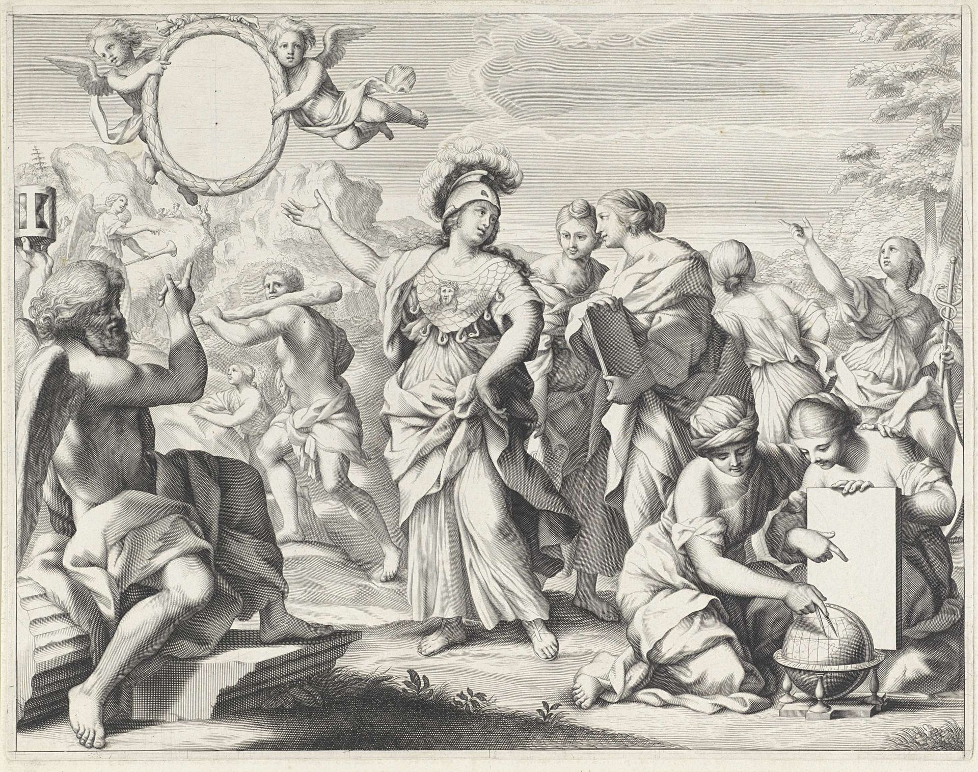 Allegorie op de Deugd by Lambert Visscher