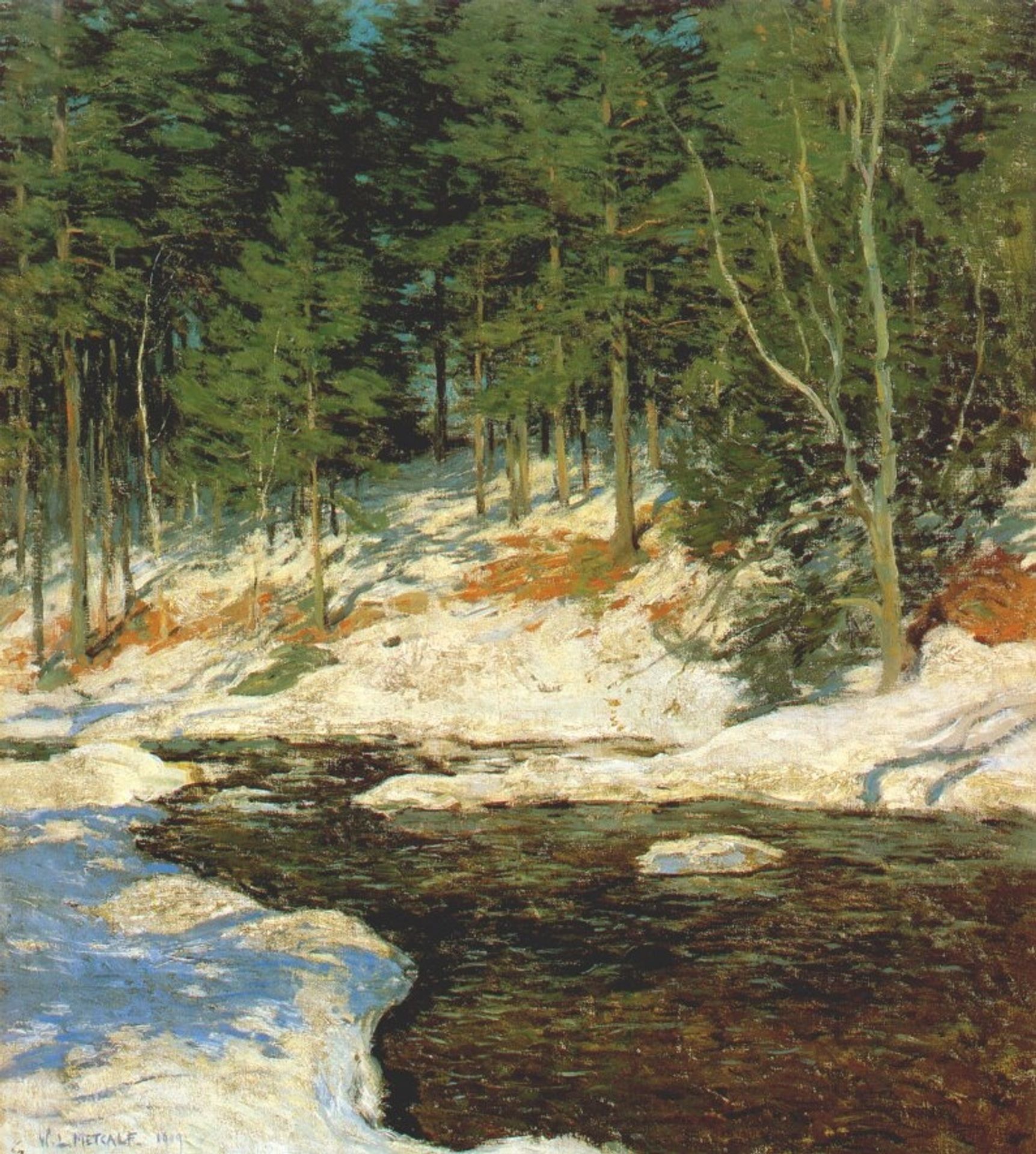 Icebound by Willard Metcalf