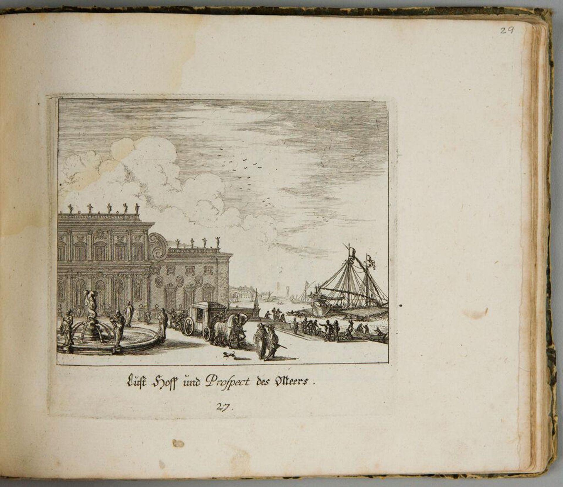 Lust Hoff and a View of the Sea by Melchior KÃ¼sel