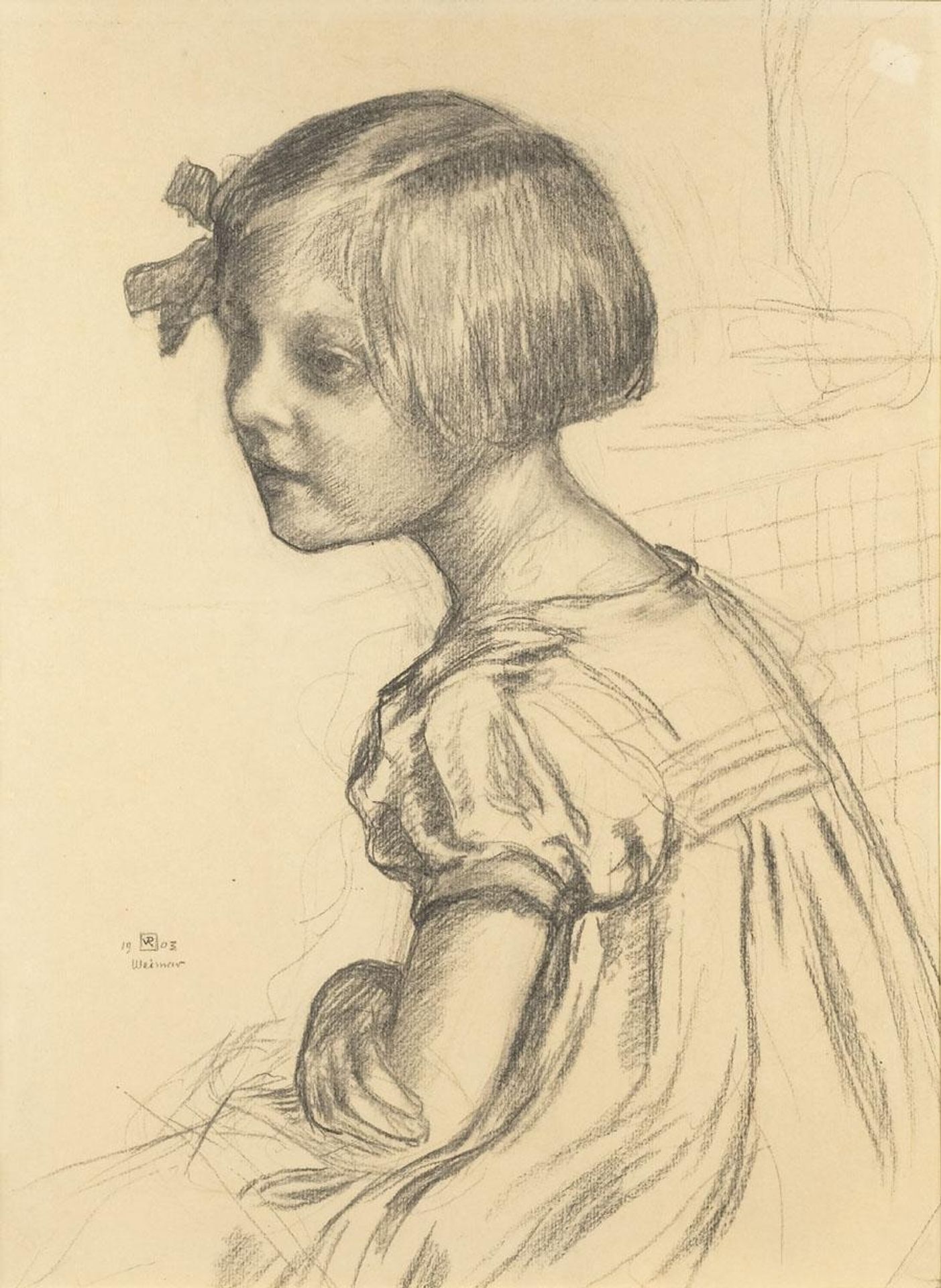Mademoiselle Nele Van de Velde by Theo van Rysselberghe