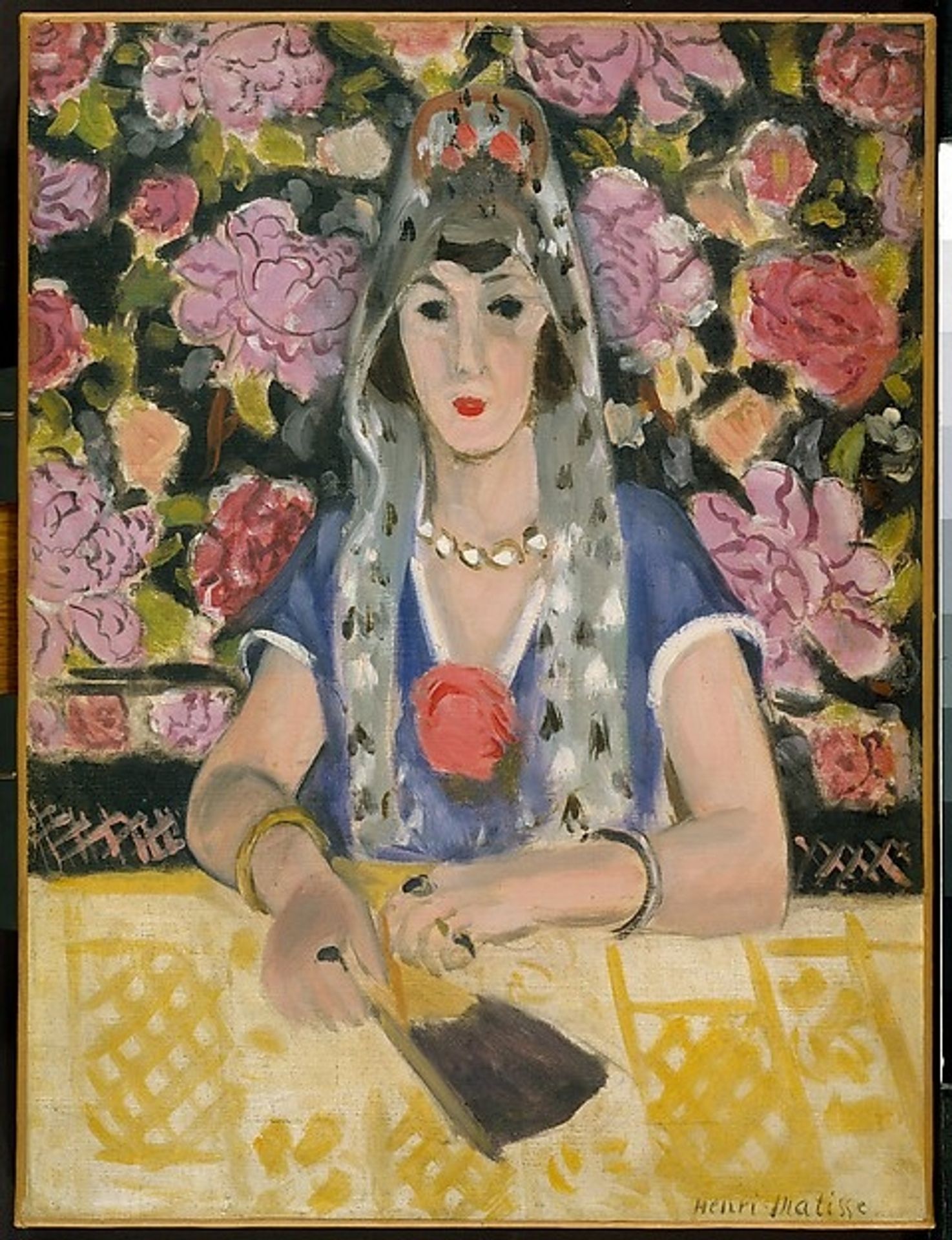 Spanish Woman Harmony in Blue by Henri Matisse