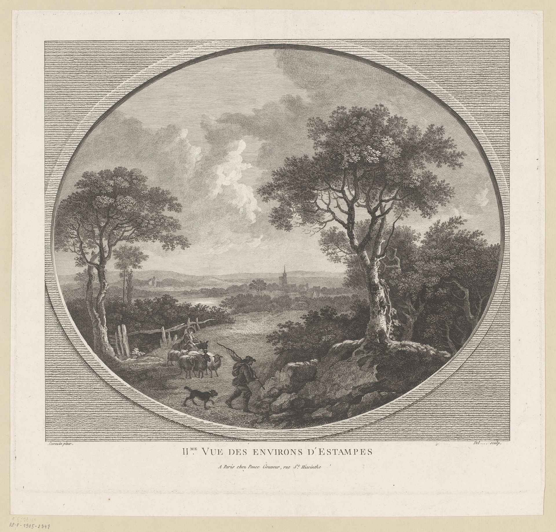 Landschap met schaapherders by Del...