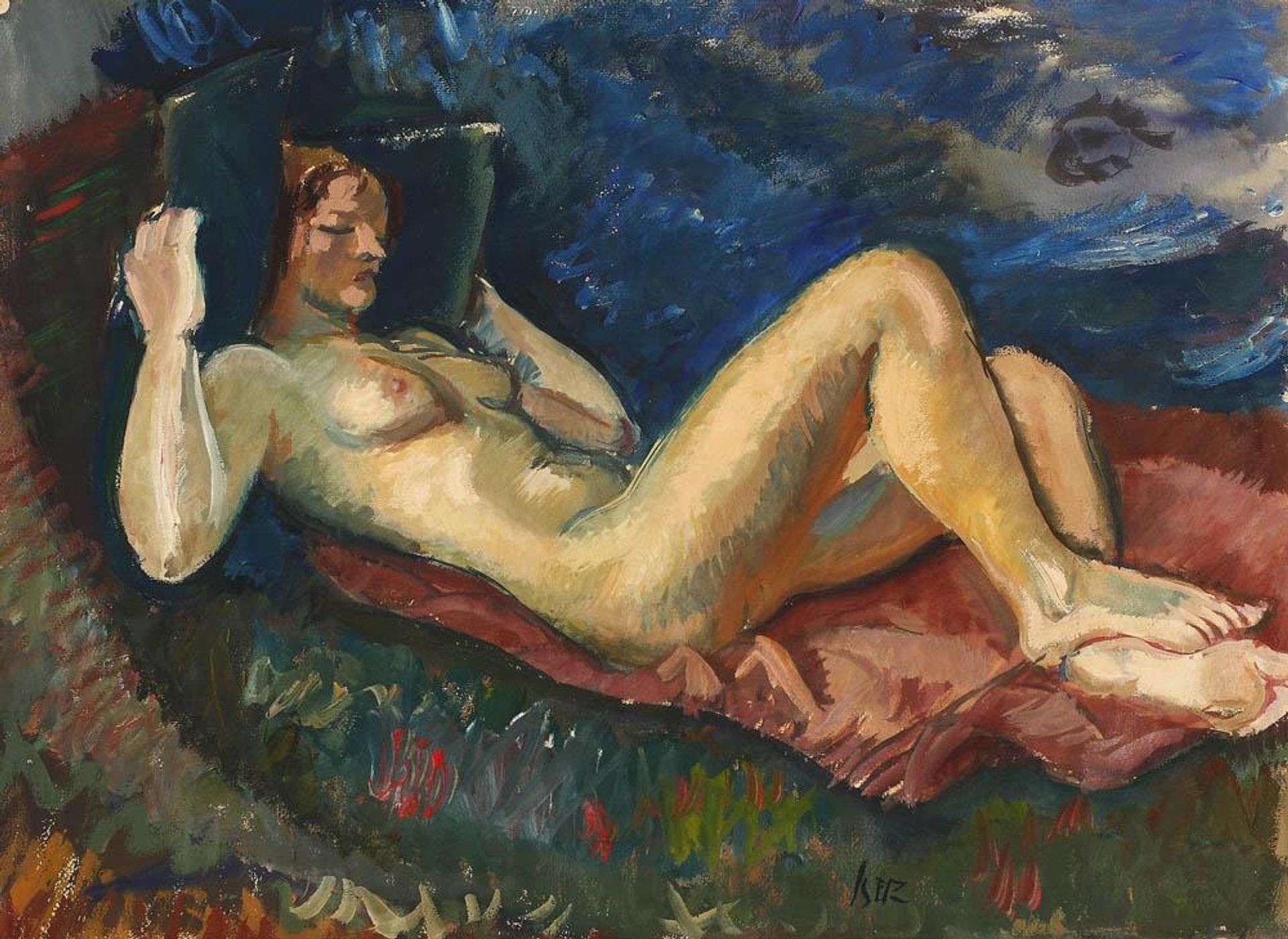 Laid Back Nude by Iosif Iser