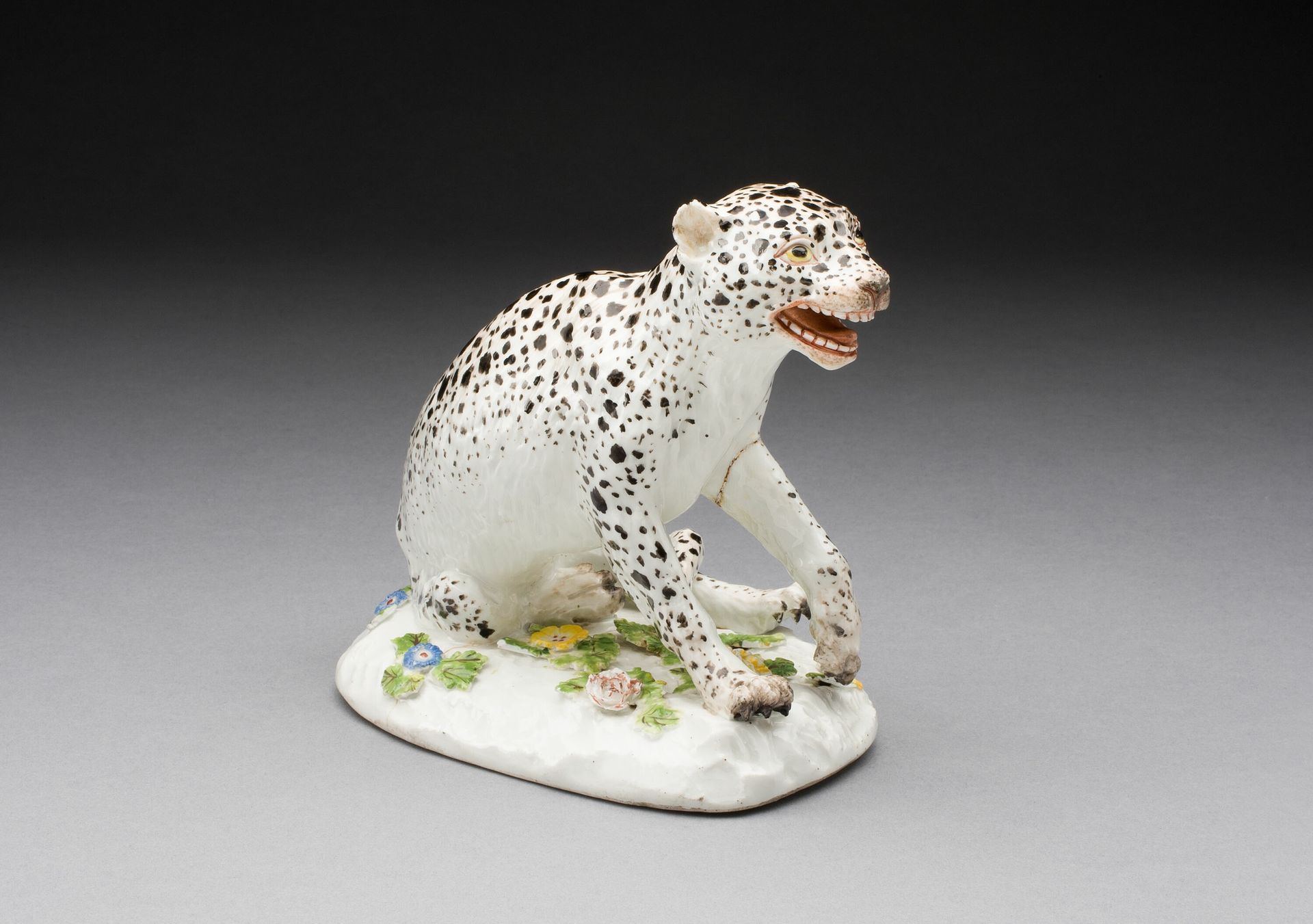 Wounded Leopard by Meissen Porcelain Manufactory