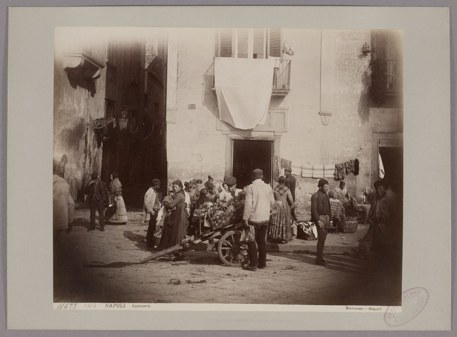 Naples_ Street Scene with a Sulphurous Water Vendor by Giorgio Sommer