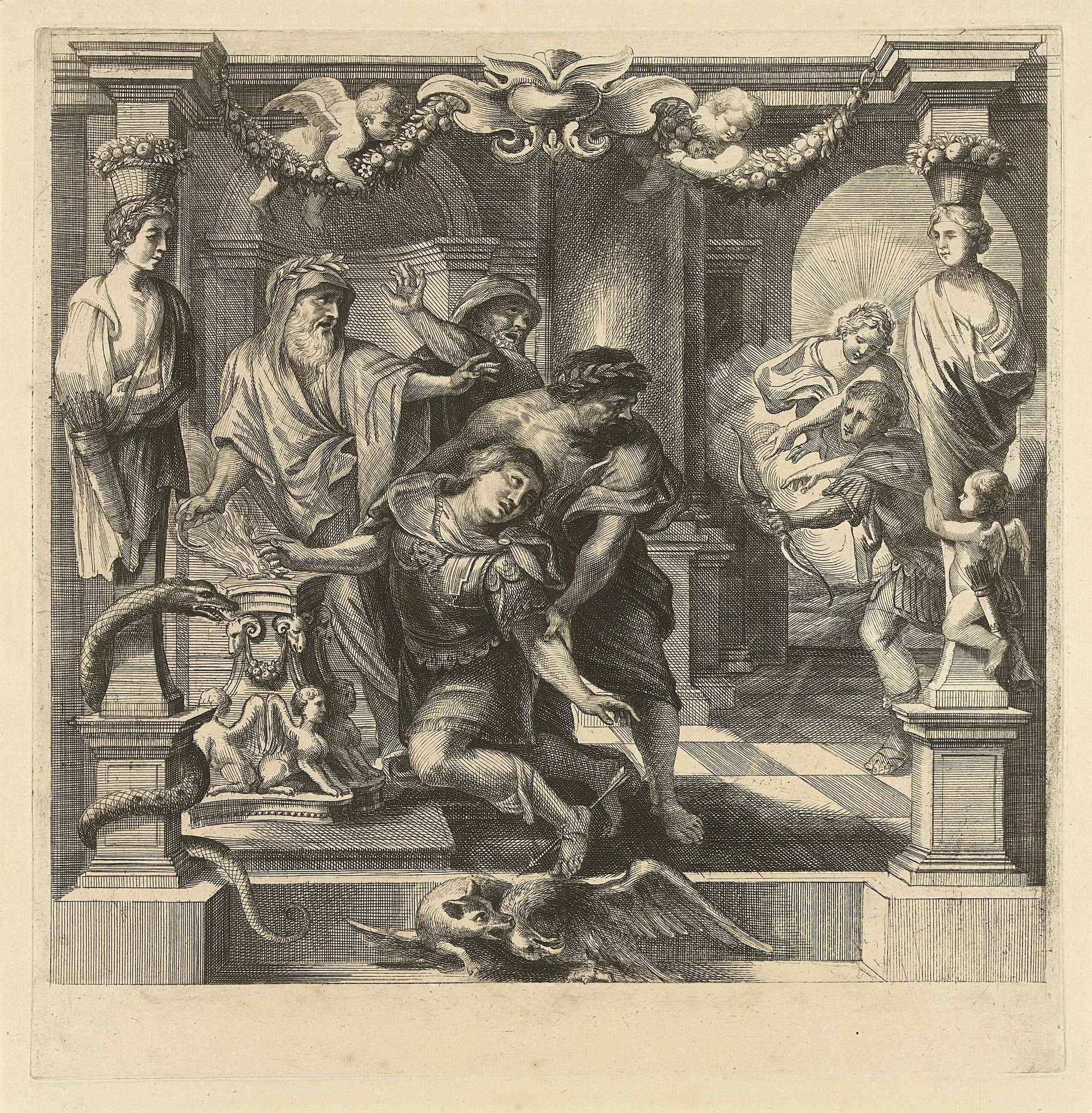 Dood van Achilles by Franz Ertinger