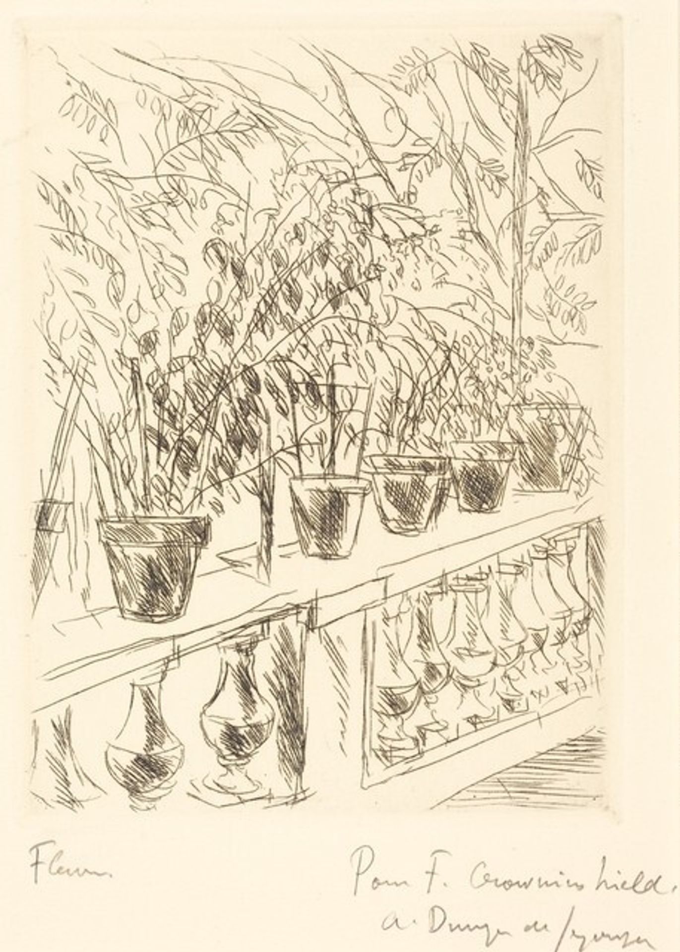 Fleurs by Andre Dunoyer de Segonzac