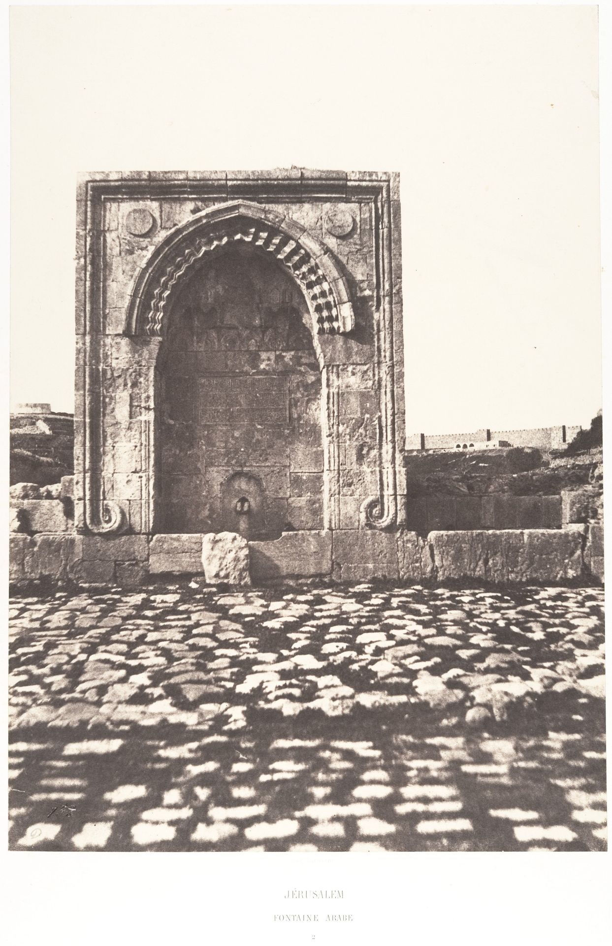 Jérusalem, Fontaine Arabe, 2 by Auguste Salzmann
