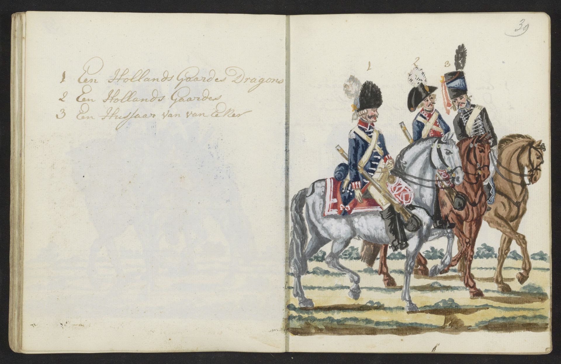 Uniformen van Gardes en Huzaar by S.G. Casten