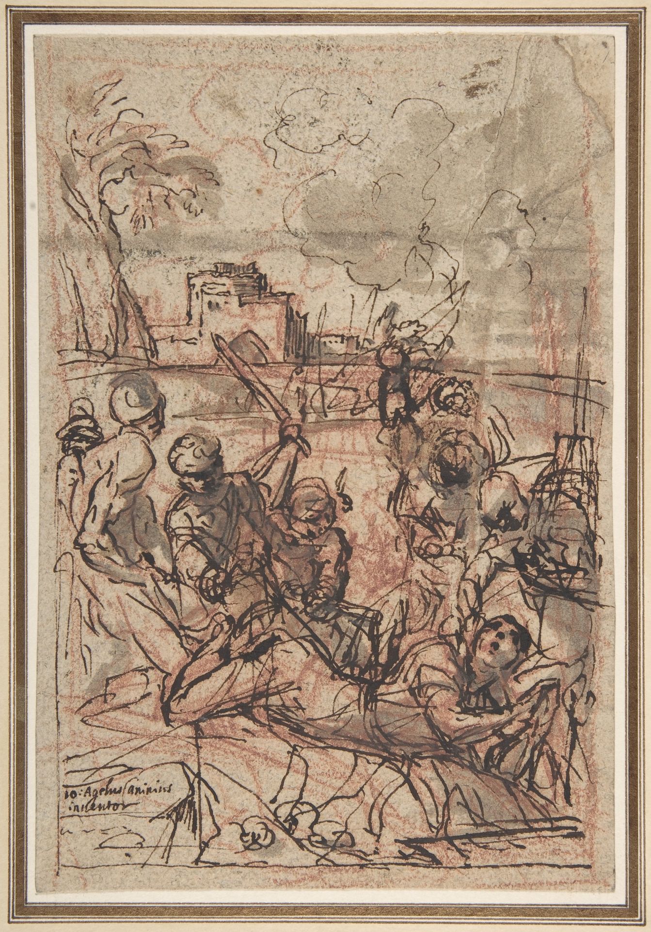 Scene of Martyrdom by Giovanni Angelo Canini