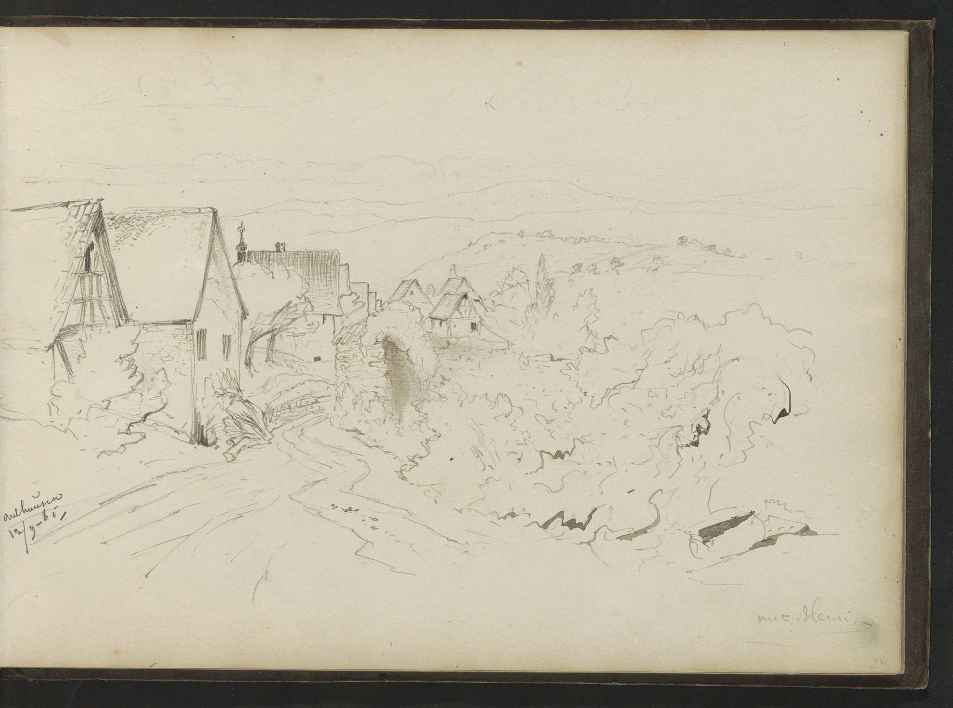 Straat in Aulhausen by Johannes Tavenraat