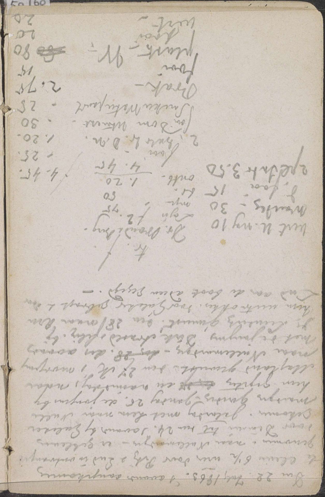 Reisnotities en berekeningen by Johannes Tavenraat
