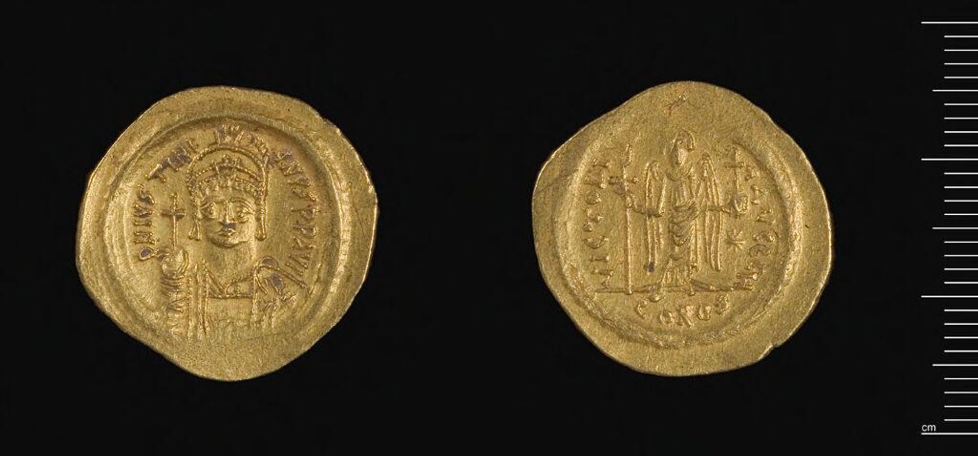 Coin of Justinian I by Justinian I