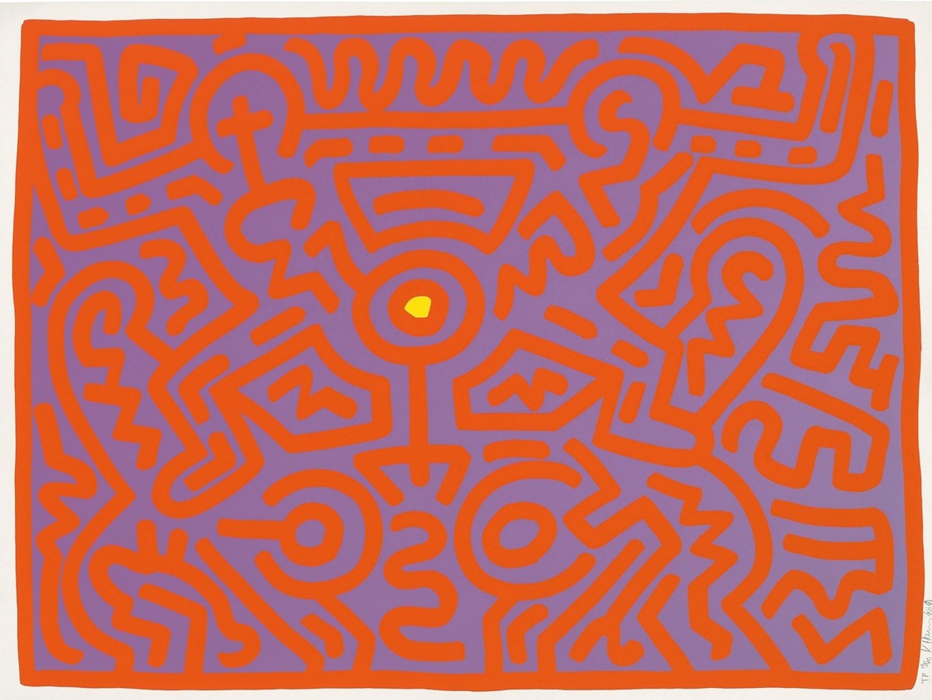 One Plate, from; Growing by Keith Haring