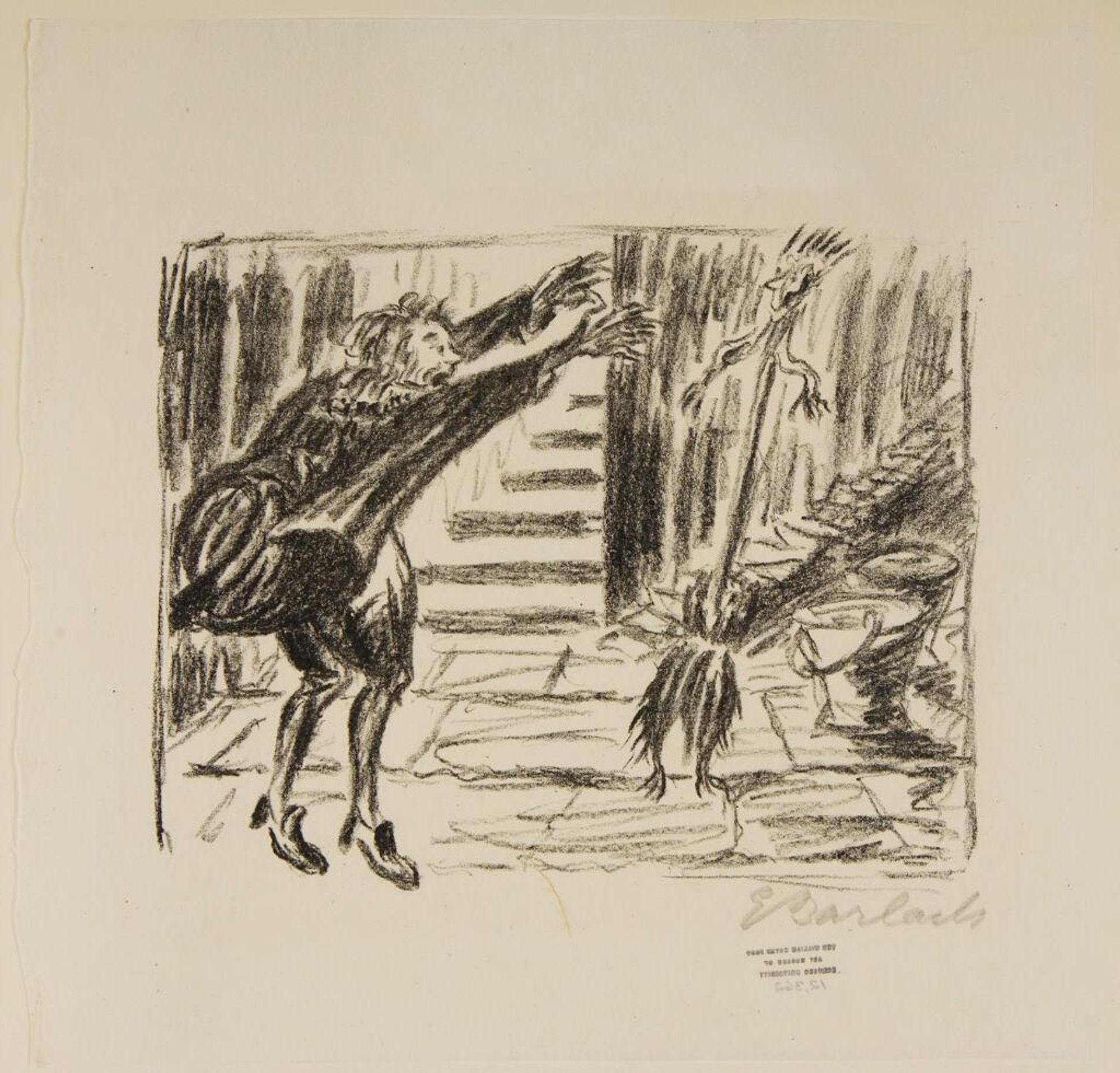 The Sorcerer's Apprentice 1 [broom is brought to life] by Ernst Barlach