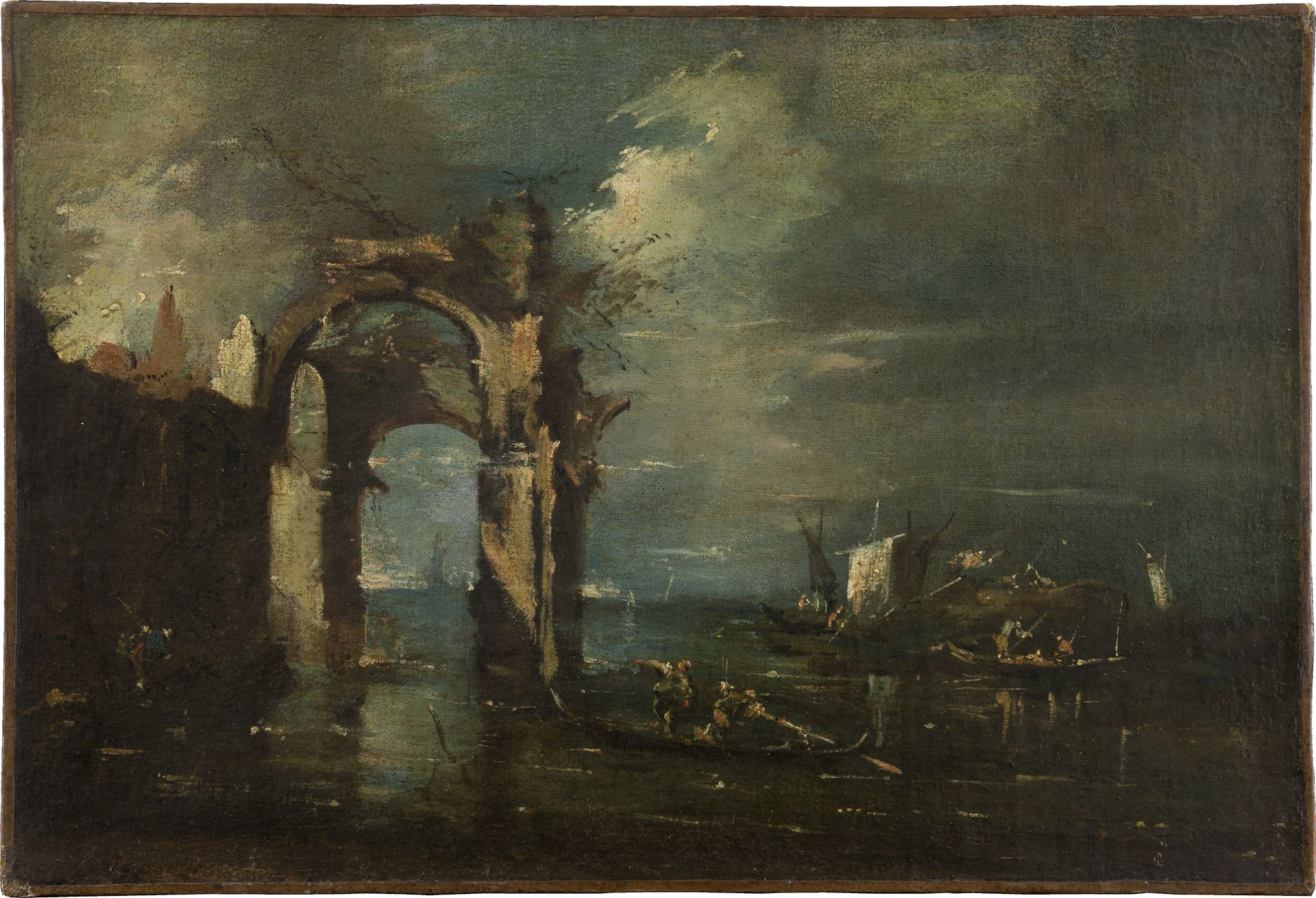 Lagoon Landscape by Francesco Guardi