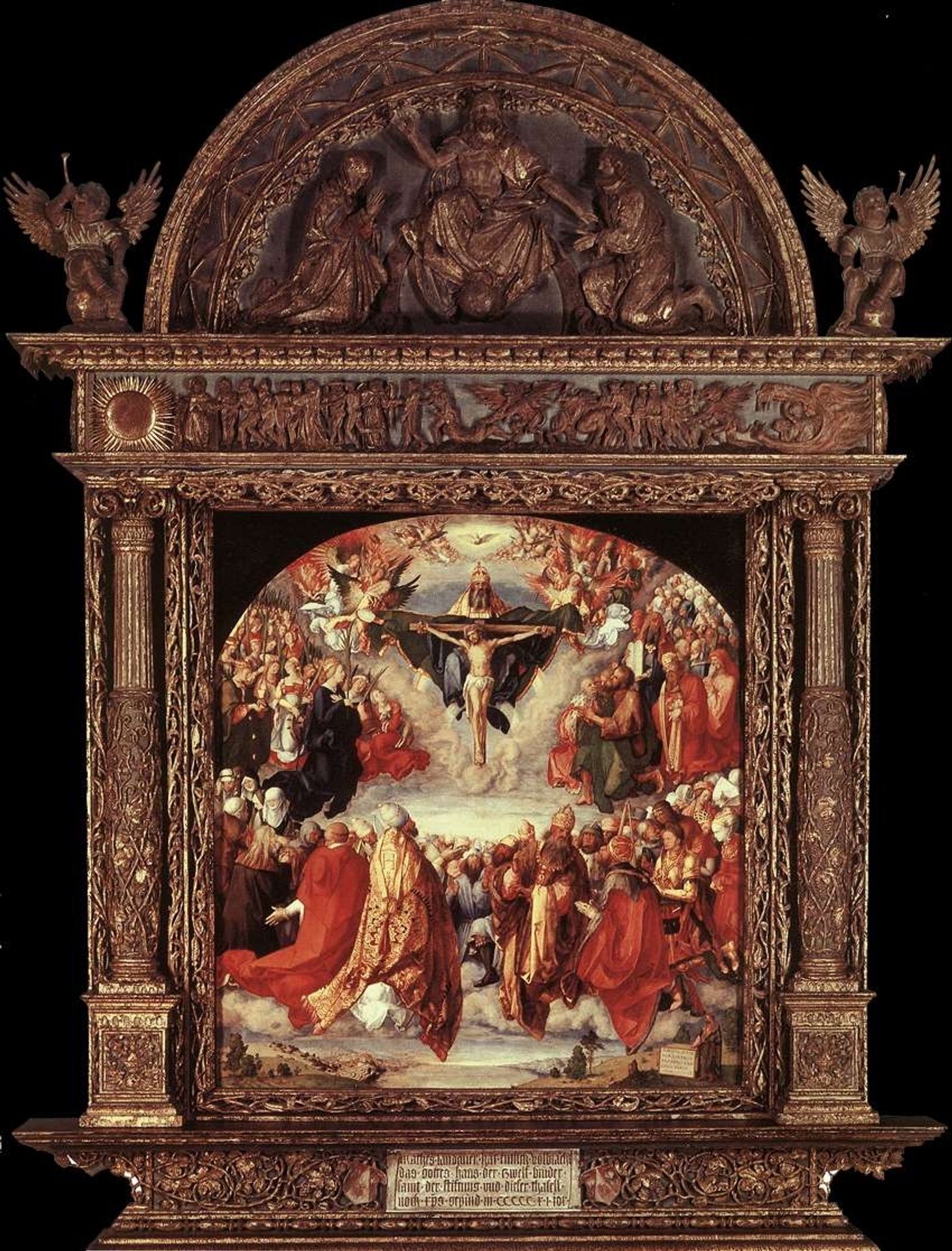 The Adoration of the Holy Trinity (Landauer Altar) by Albrecht Durer