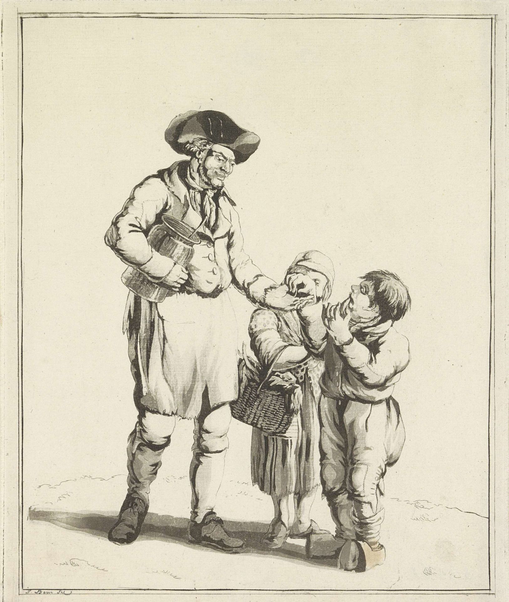 Augurkenverkoper by Joannes Bemme