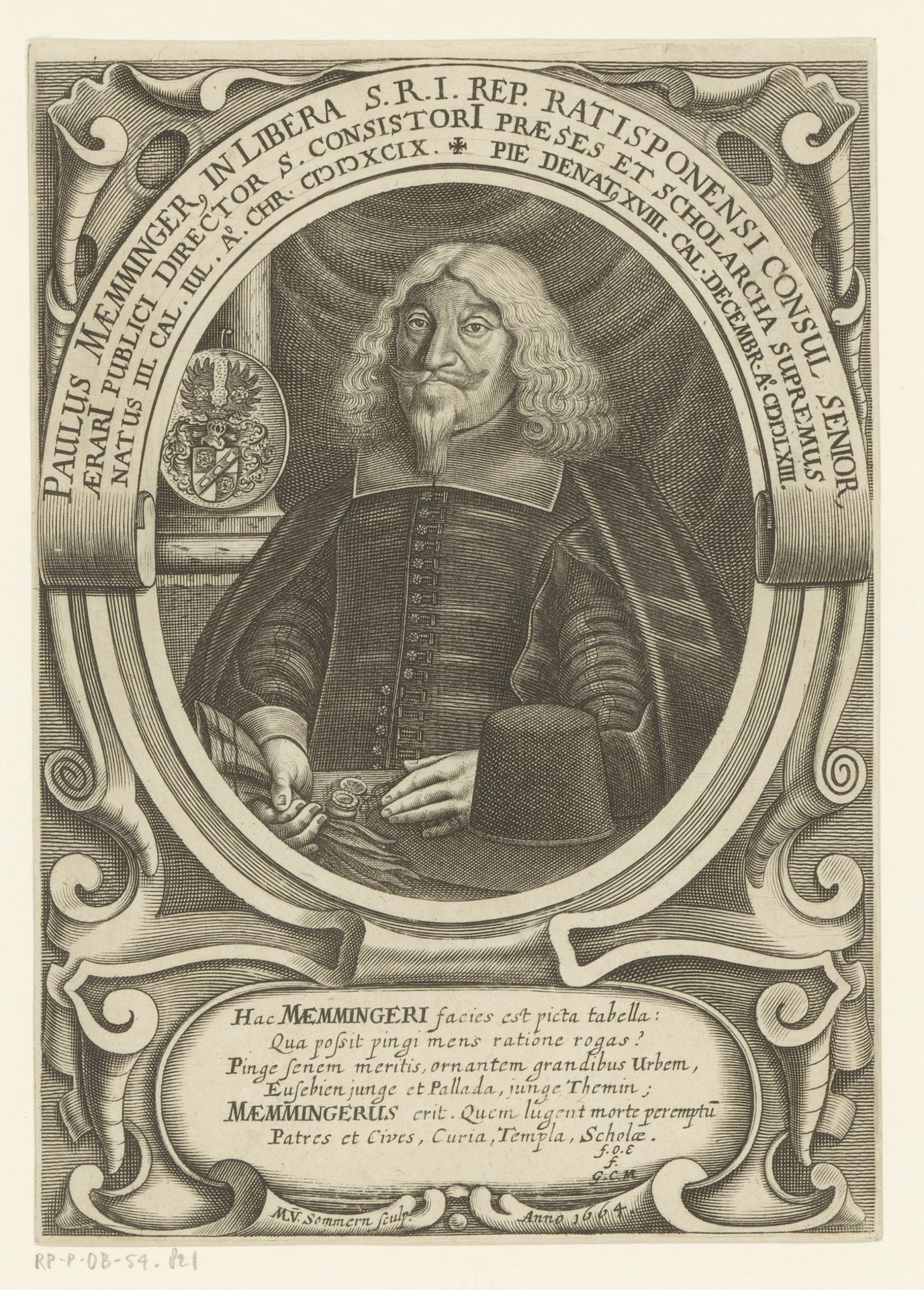 Portret van Paul Maemminger by Matthias van Sommer