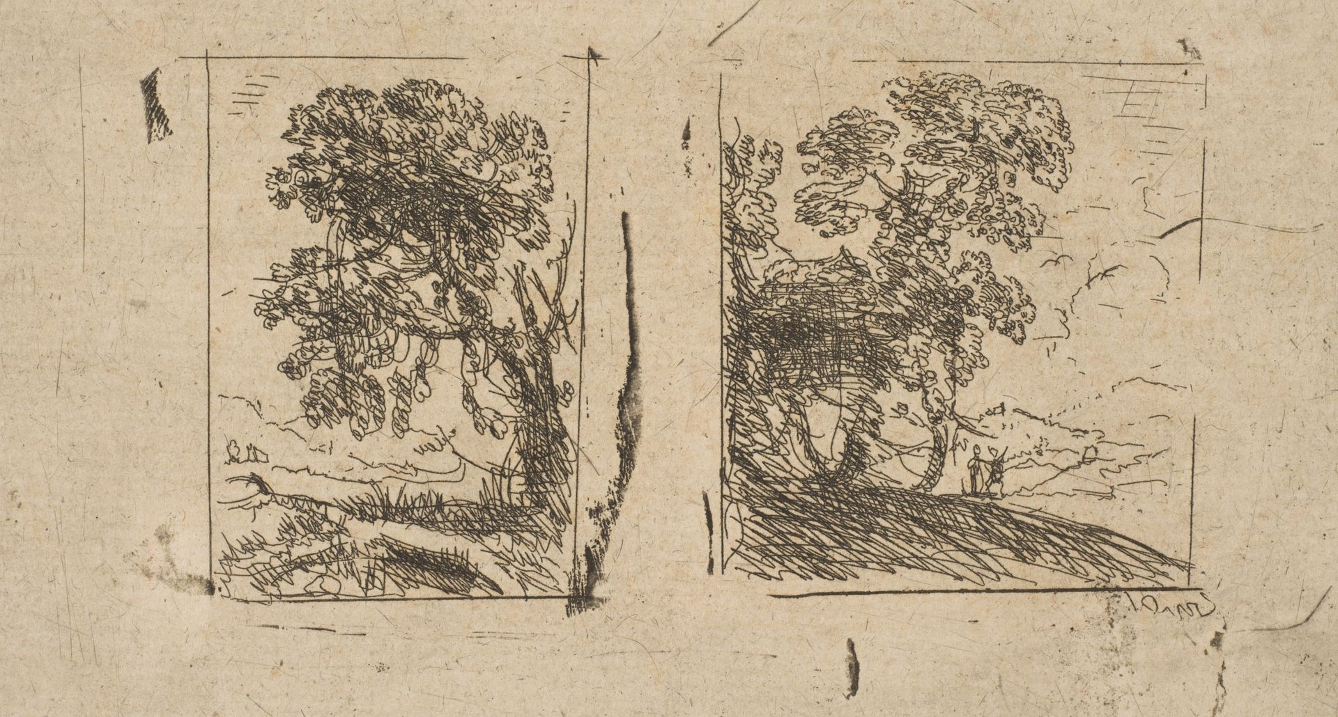 The Two Landscapes by Claude Lorrain
