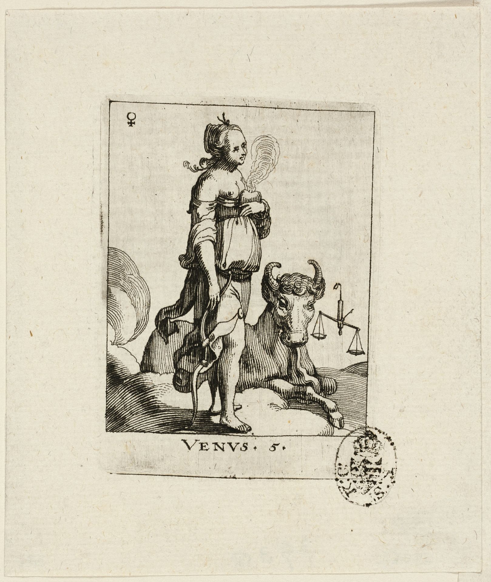 Venus, plate five from Der VII Planeten by Conrad Meyer