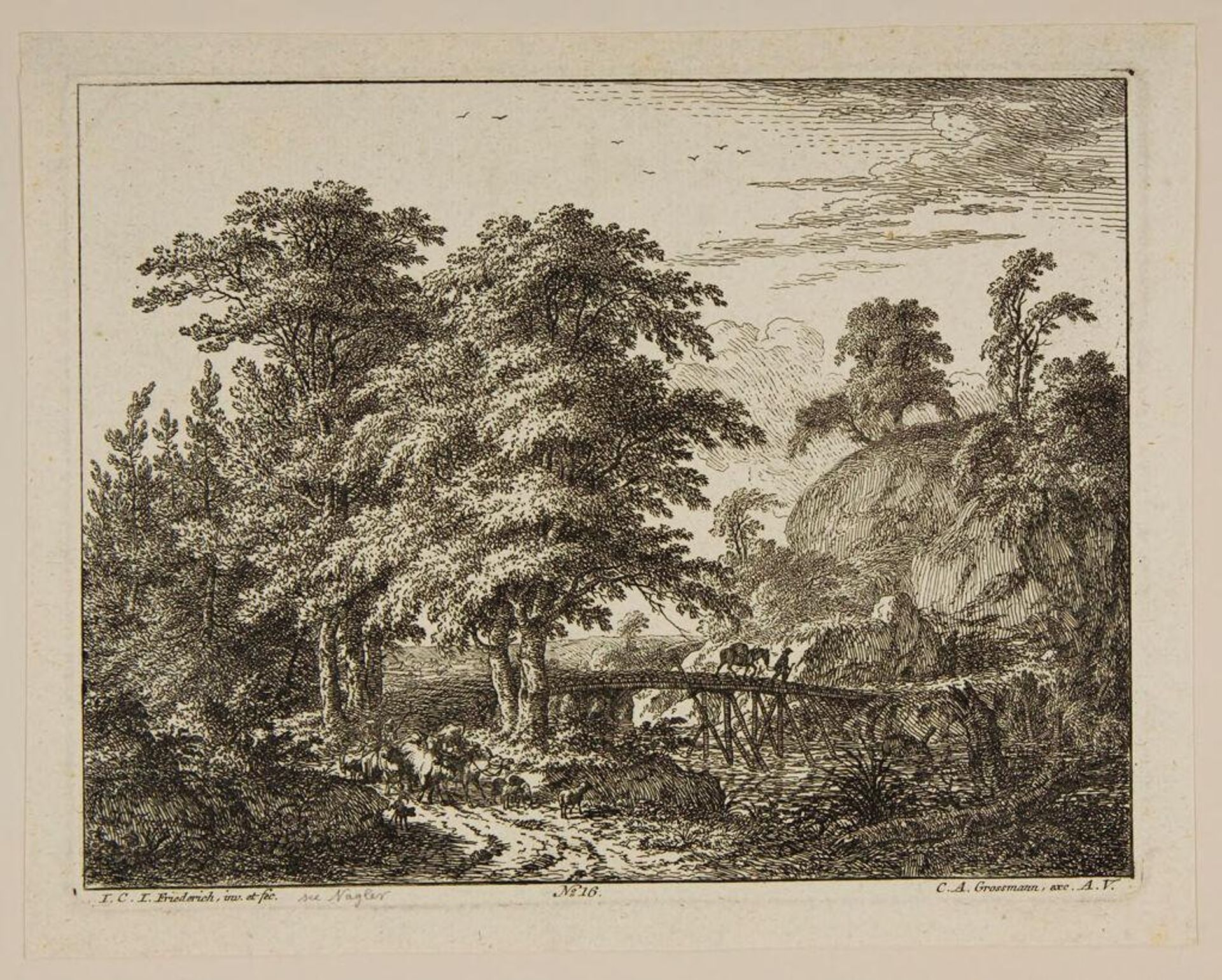 Landscape by Johann Christian Jacob Friedrich