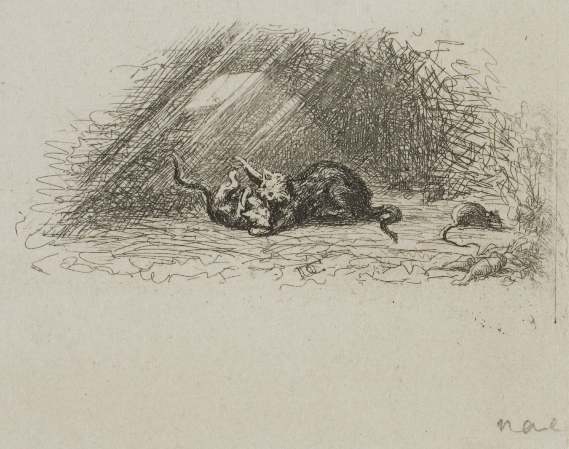 The Cedar of Lebanon by Charles François Daubigny