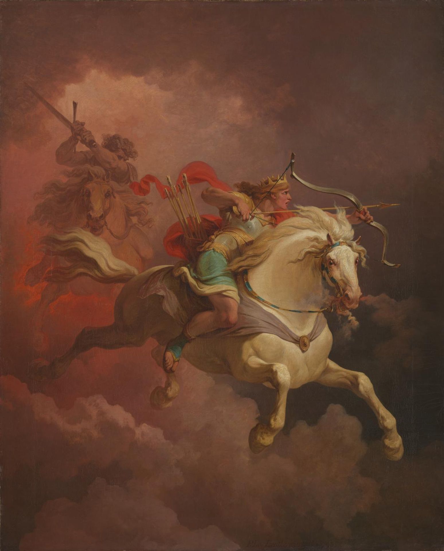 The Vision of the White Horse - Philip James De Loutherbourg