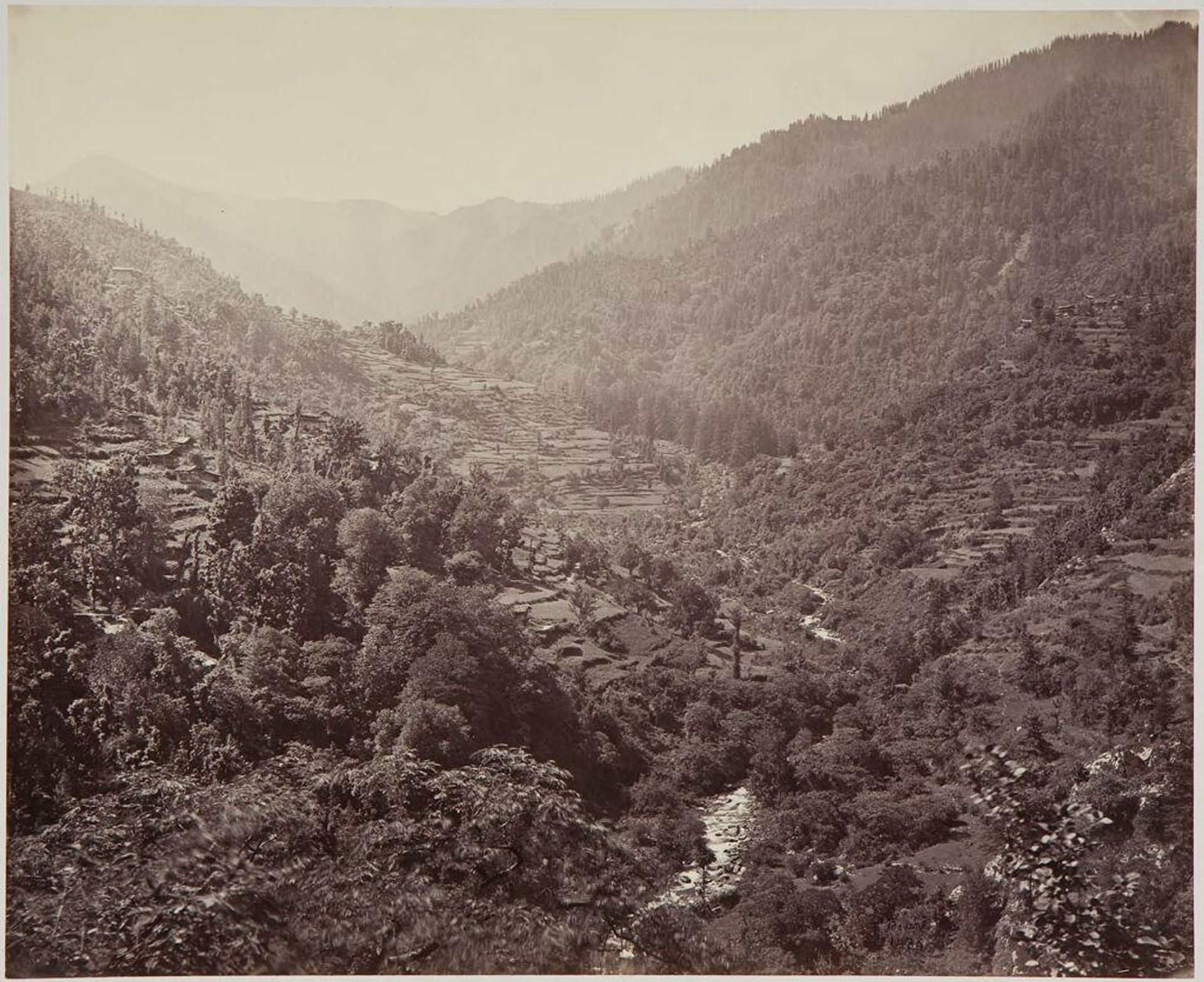 Kulu Valley, Below Rusala by Samuel Bourne