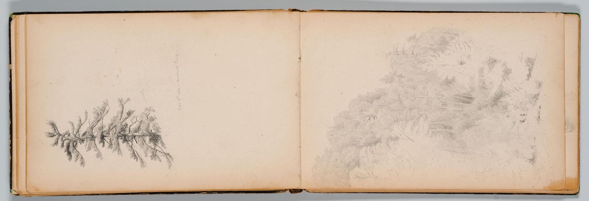 Landscape with Trees and Figures by Sanford Robinson Gifford