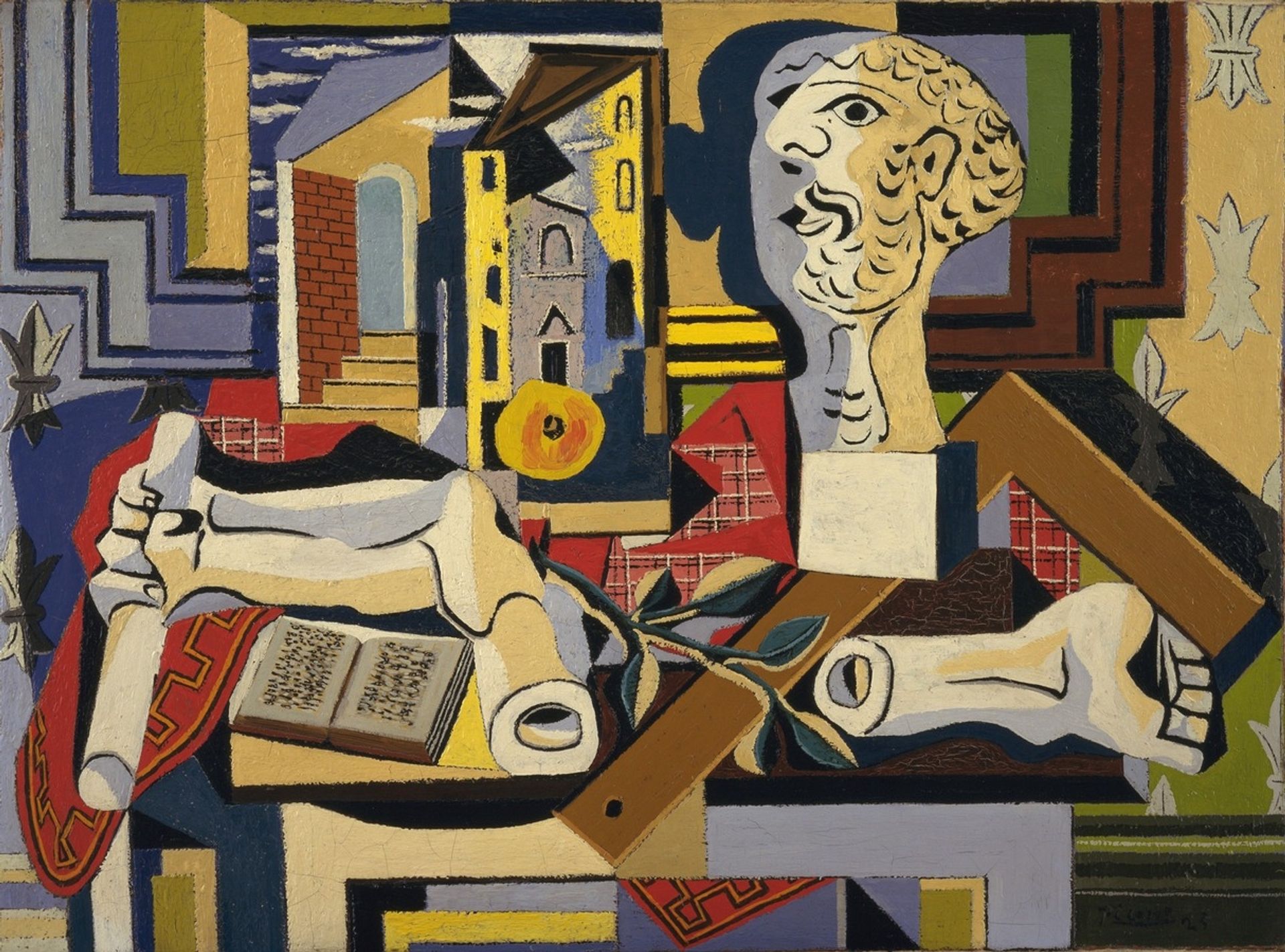 Studio with Plaster Head by Pablo Picasso