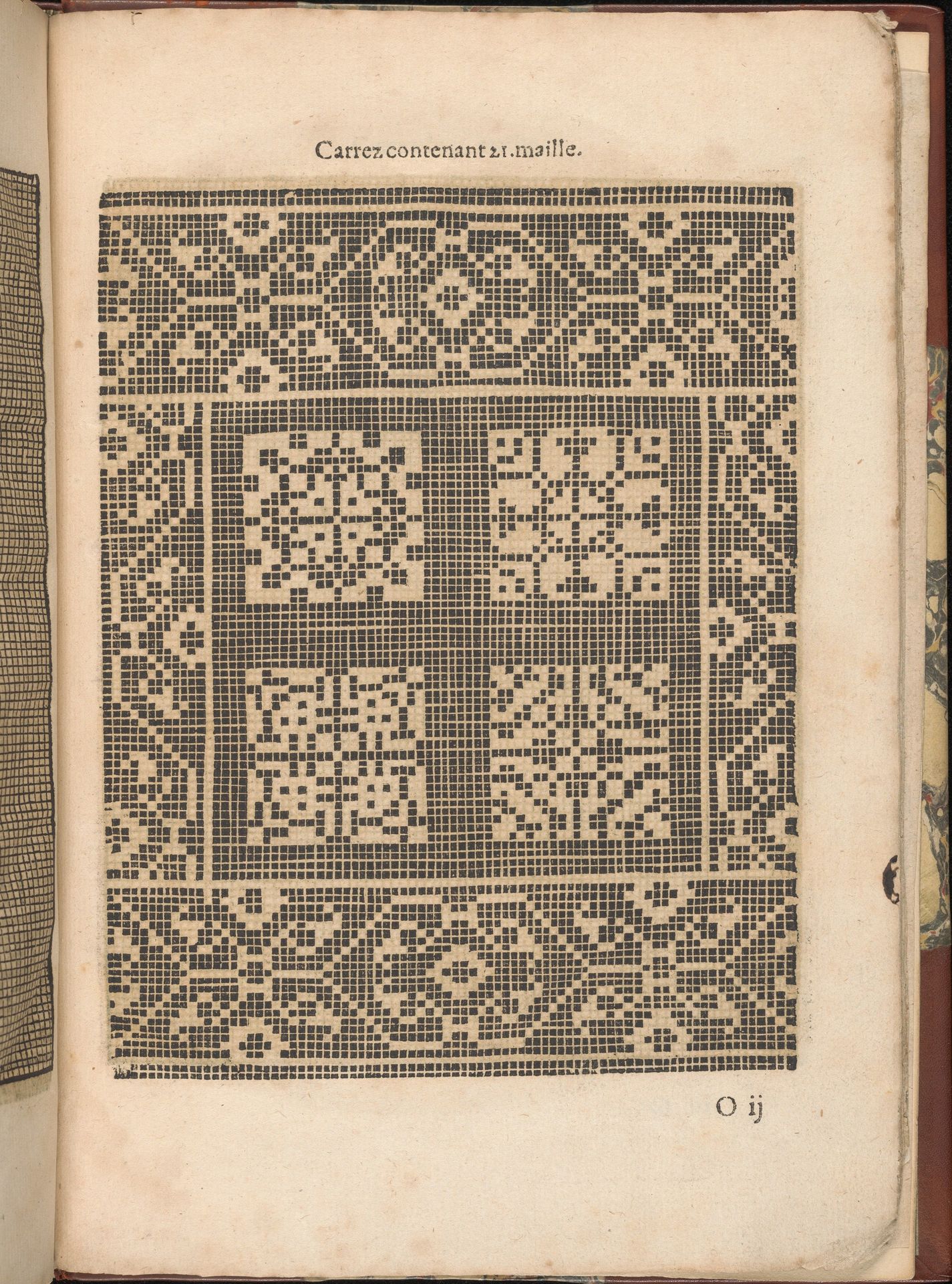 Les Secondes Oeuvres, et Subtiles Inventions De Lingerie du Seigneur Federic de Vinciolo Venitien, page 54 (recto) by Federico de Vinciolo