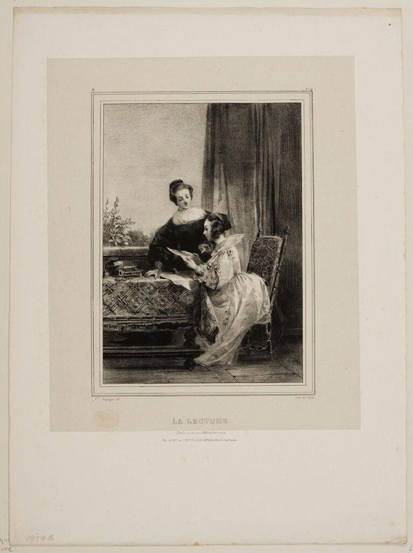 The Reading by Camille Joseph Ãtienne Roqueplan