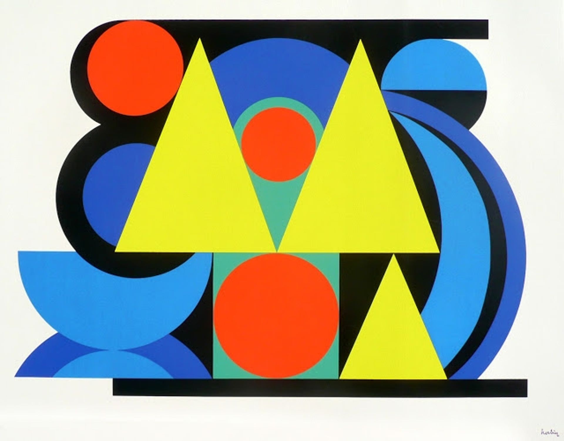 Alphabet Plastique II by Auguste Herbin