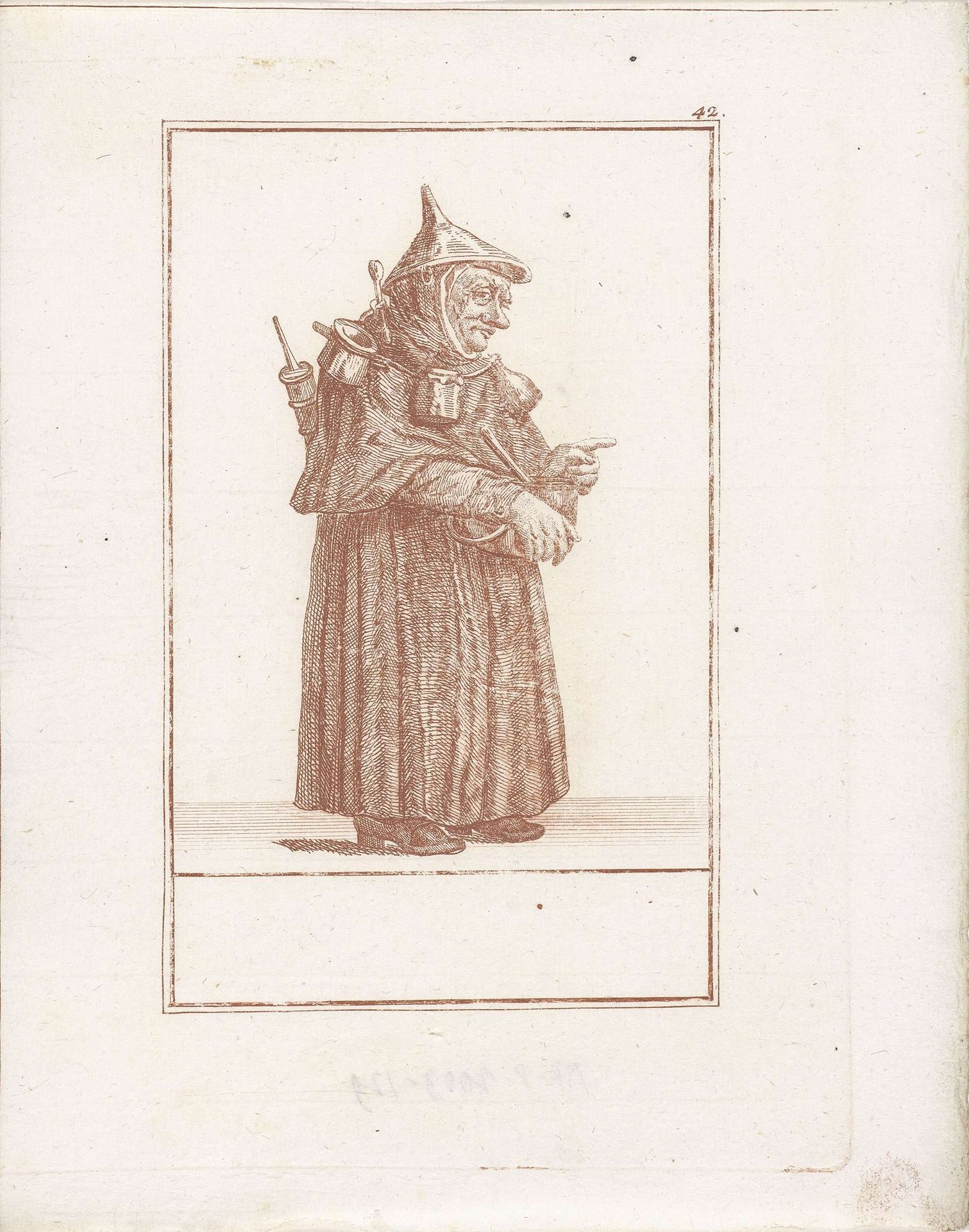 Monnik met geneeskundige instrumenten by Jacob Gole