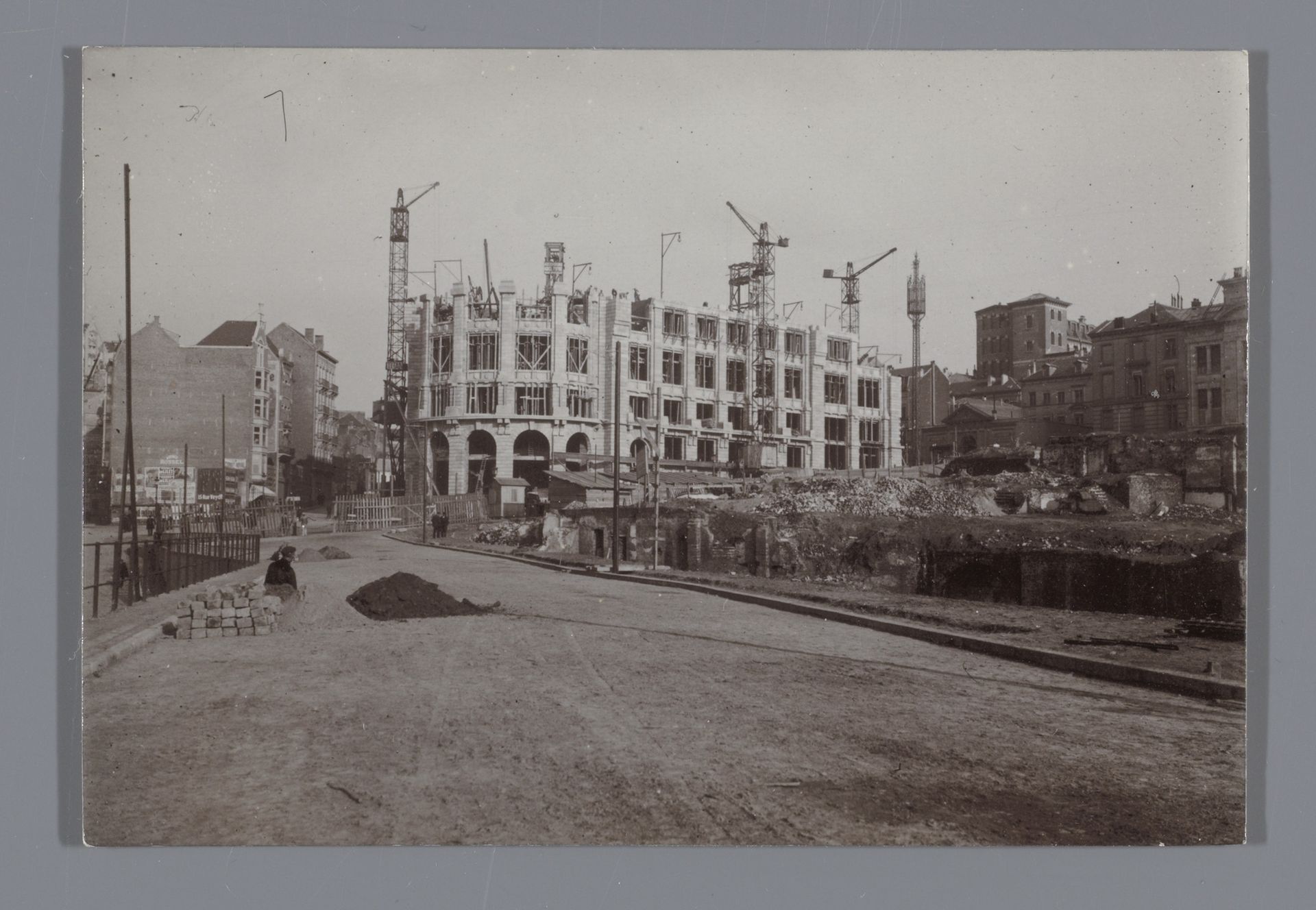 Bouwwerkzaamheden in Brussel, België by Wesseling