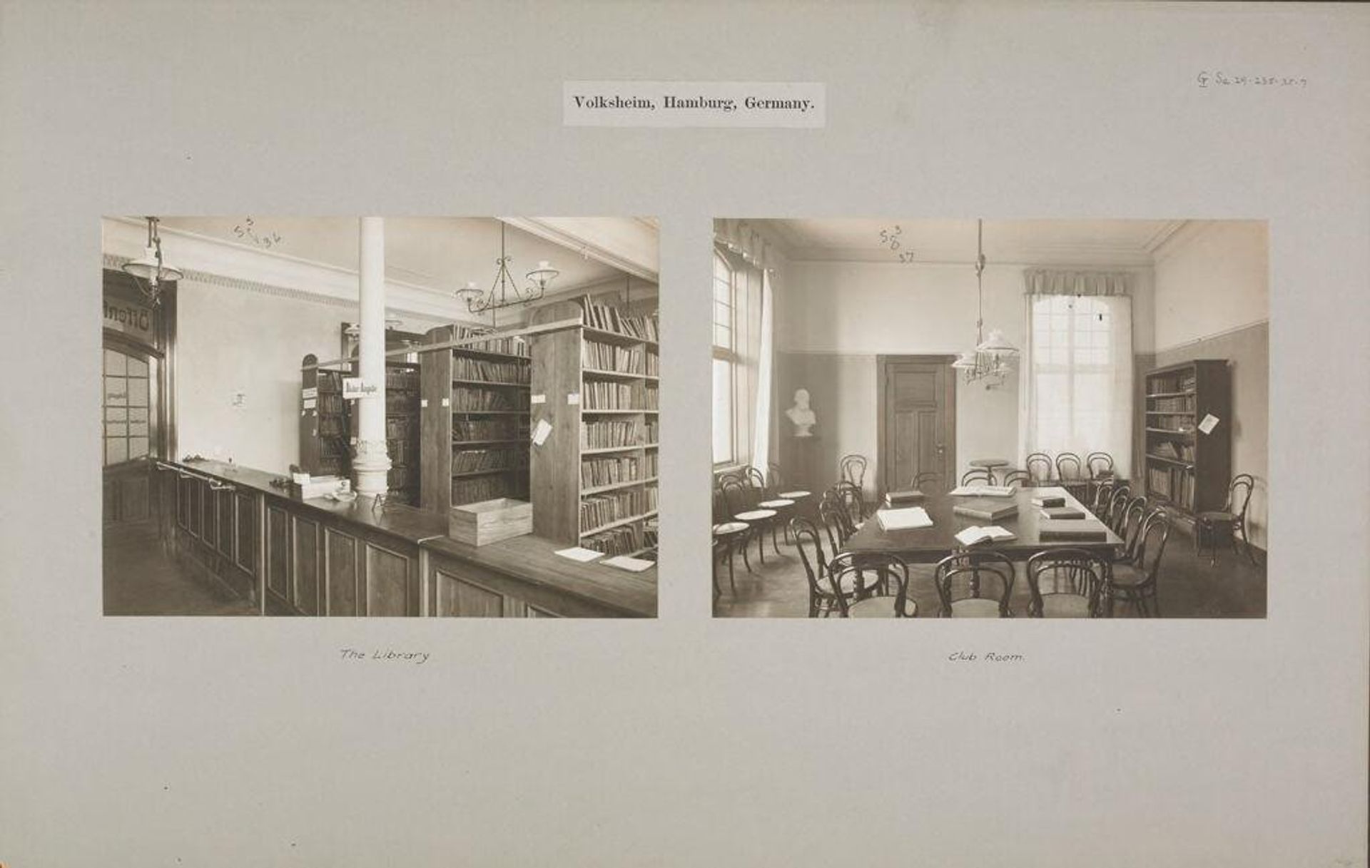 Social Settlements: Germany. Hamburg. Volksheim: Volksheim, Hamburg, Germany. by G. Koppmann & Co.