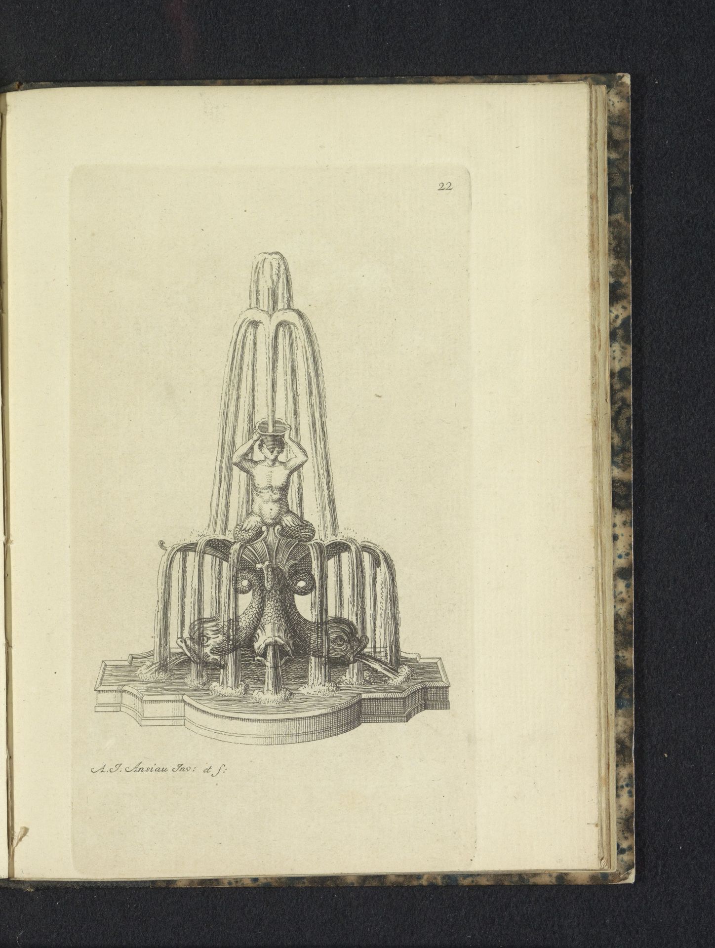 Fontein met triton by Antoine Alexandre Joseph Cardon
