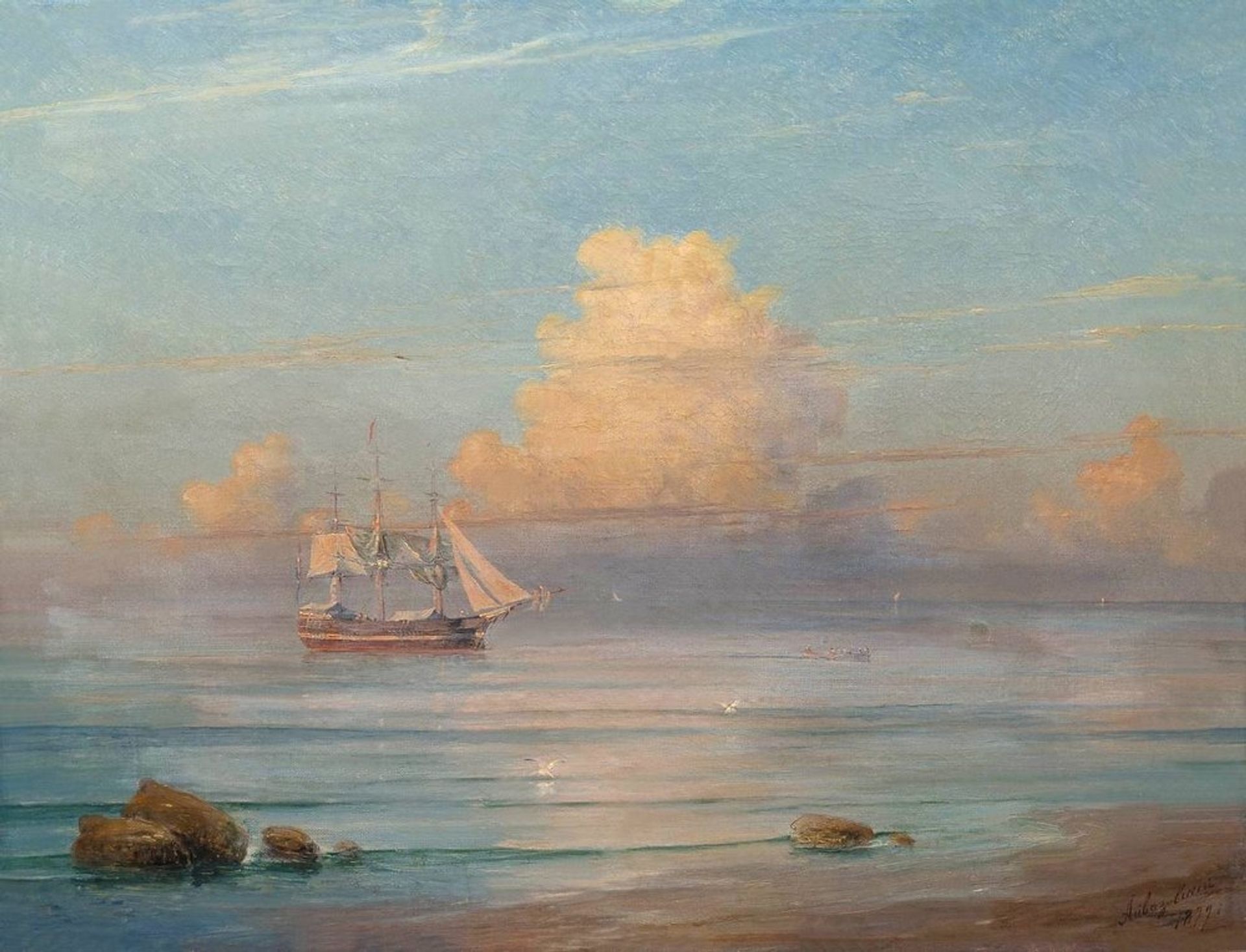 Sea view by Ivan Konstantinovich Aivazovsky