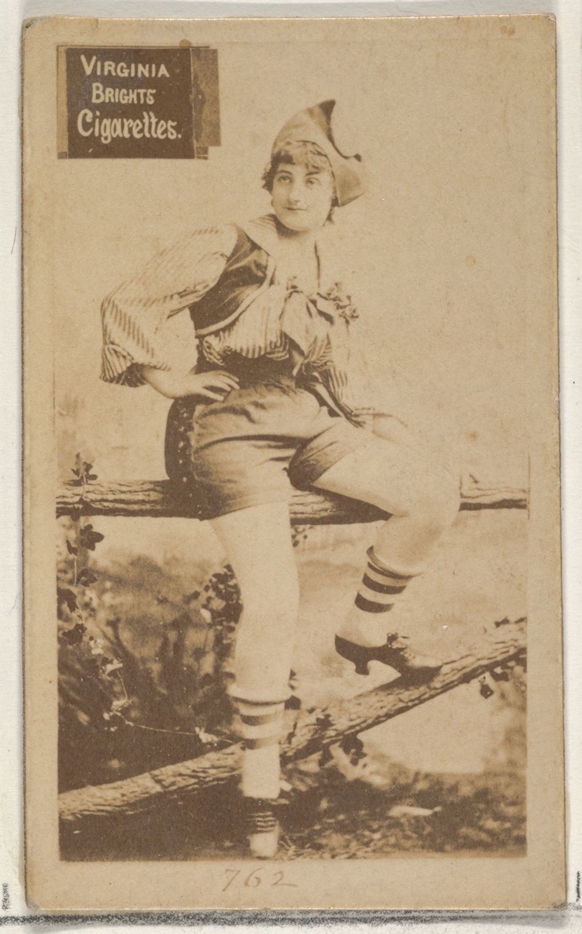 Card 762, from the Actors and Actresses series (N45, Type 2) for Virginia Brights Cigarettes by Allen & Ginter