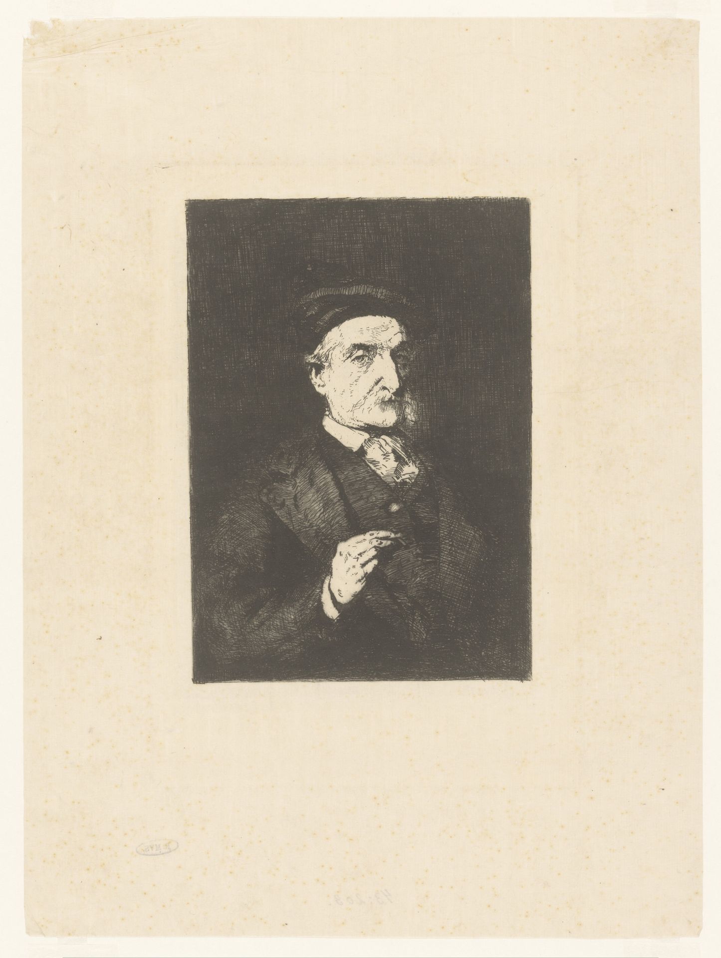 Portret van Émile Cardon by Theodule Ribot