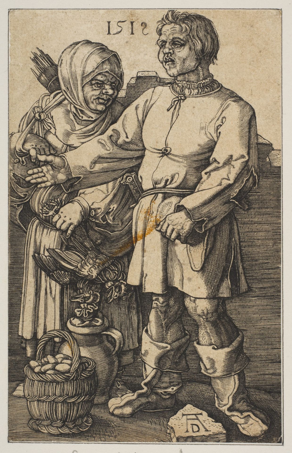 The Peasant Couple at Market (copy) by Albrecht Durer