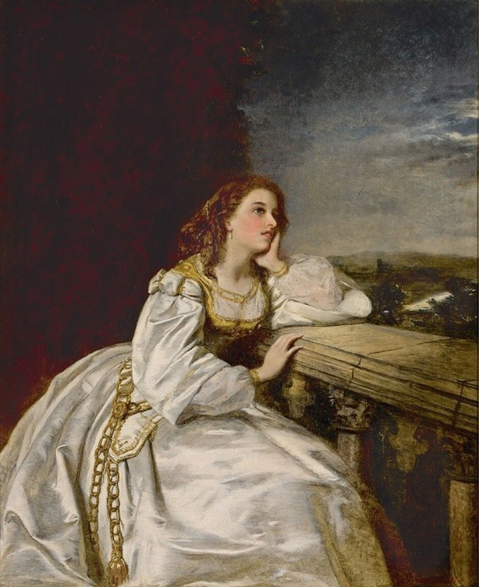 Juliet,’O that I were a Glove upon that Hand’ by William Powell Frith