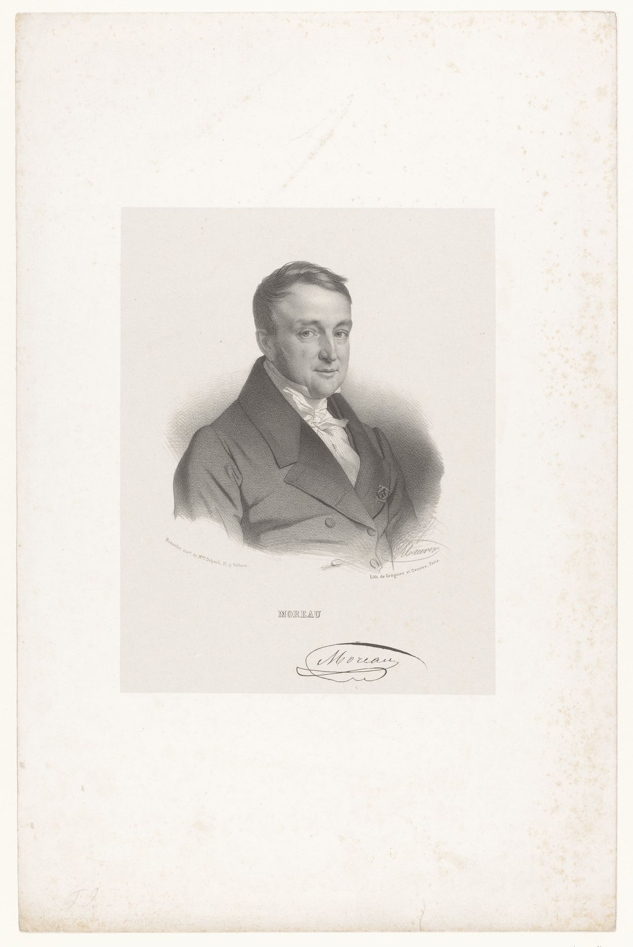 Portret van Jacques-Joseph Moreau by Nicolas Maurin