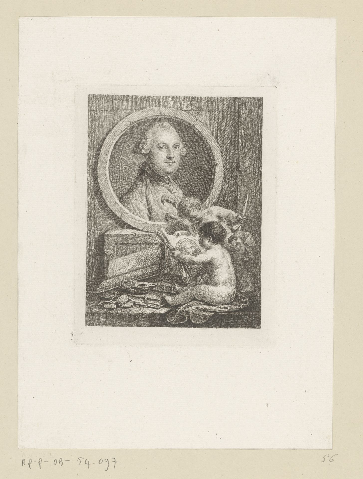 Portret van Johann Carl Wilhelm Moehsen by Georg Friedrich Schmidt