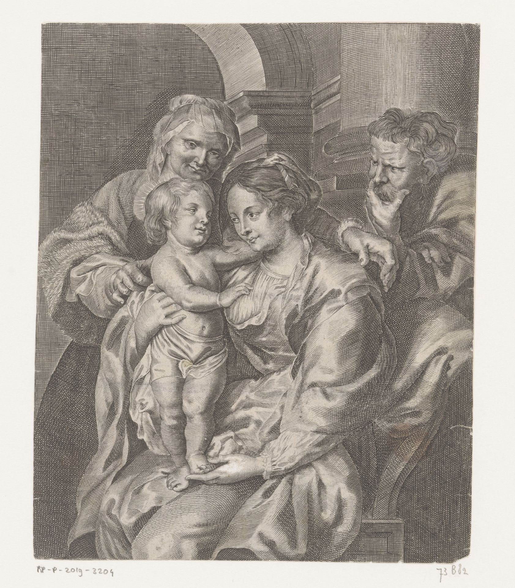 Heilige Familie met Anna by Anonymous