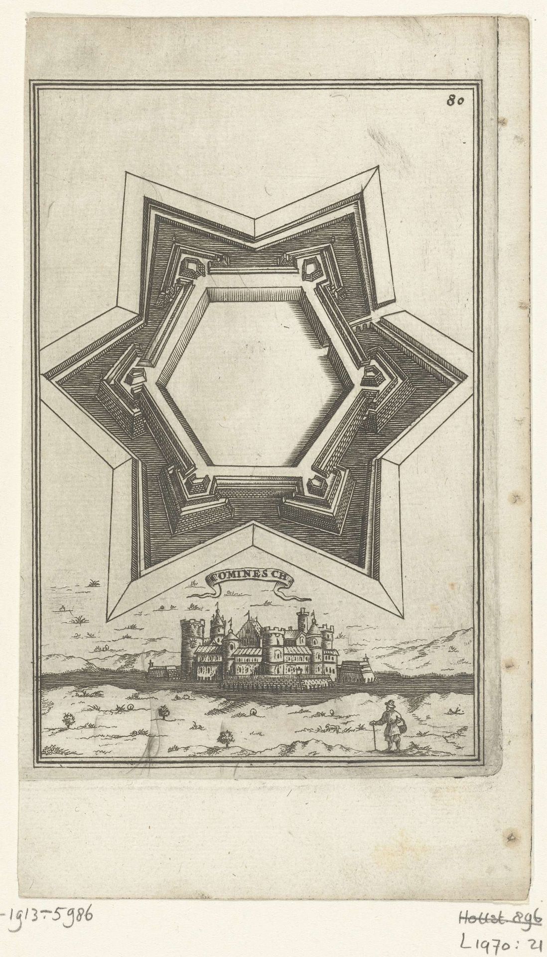 Illustratie voor 'Den Arbeid van Mars' van Allain Manesson Mallet by Romeyn de Hooghe
